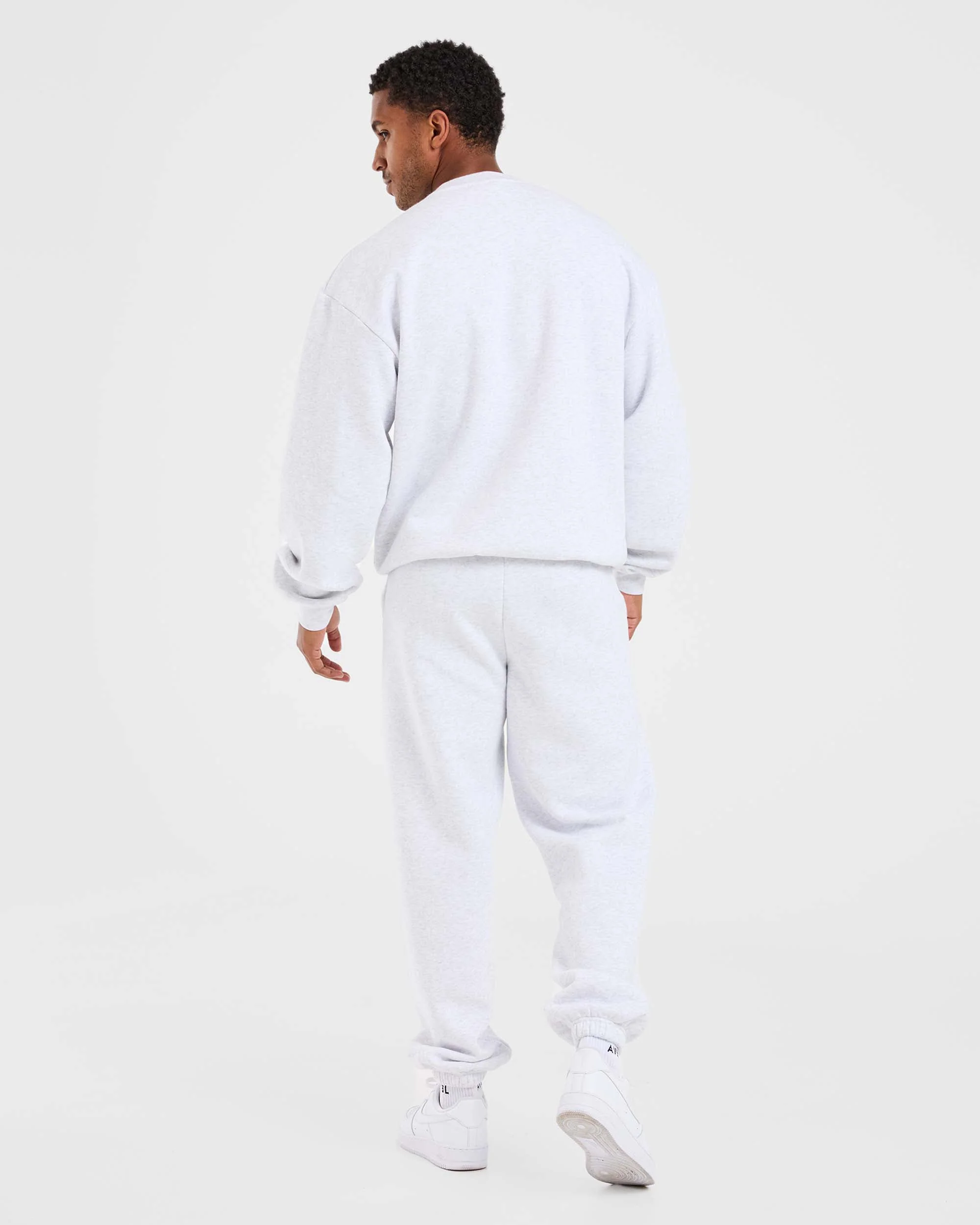 Academy Oversized Joggers - Grey Marl - Image 4