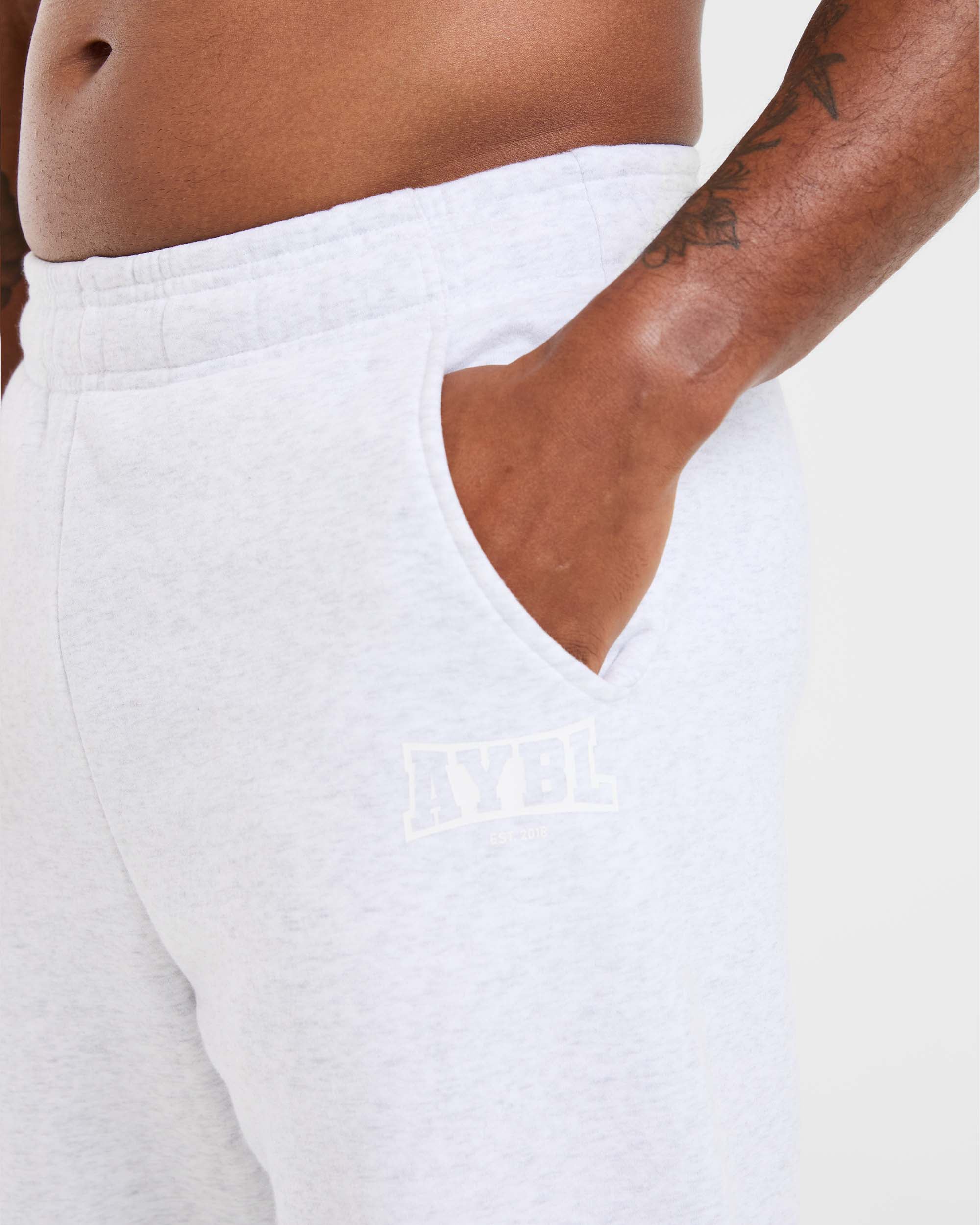 Academy Oversized Joggers - Grey Marl - Image 5