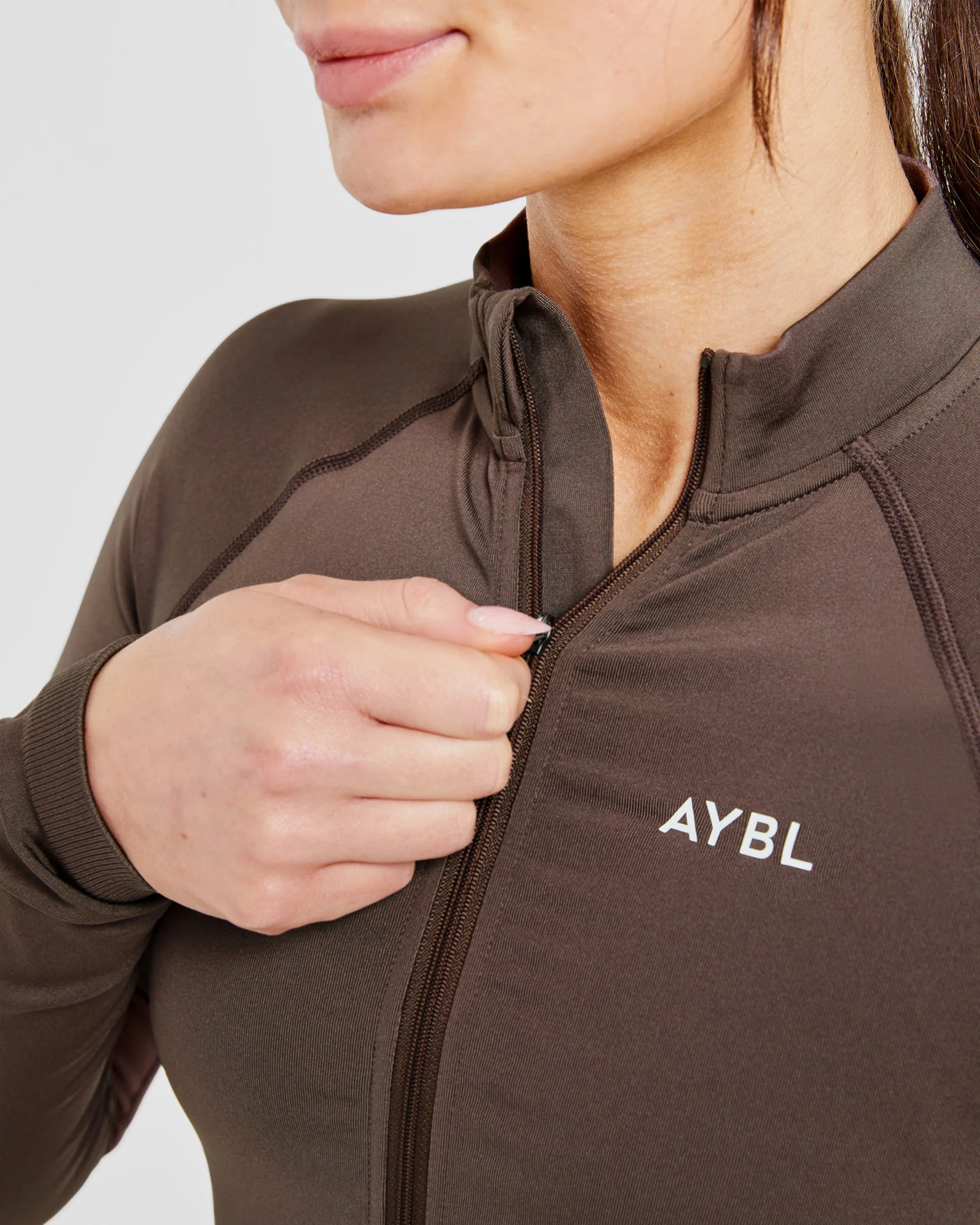 Adapt Seamless Jacket - Brown - Image 5