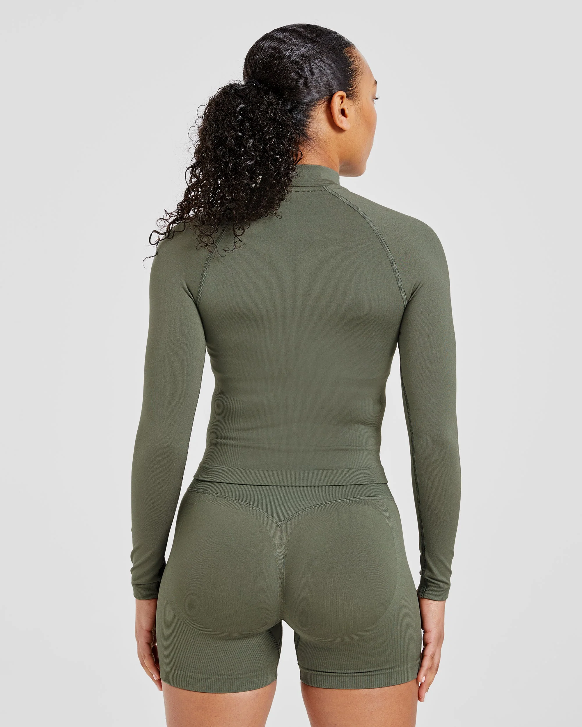 Adapt Seamless Jacket - Green - Image 2