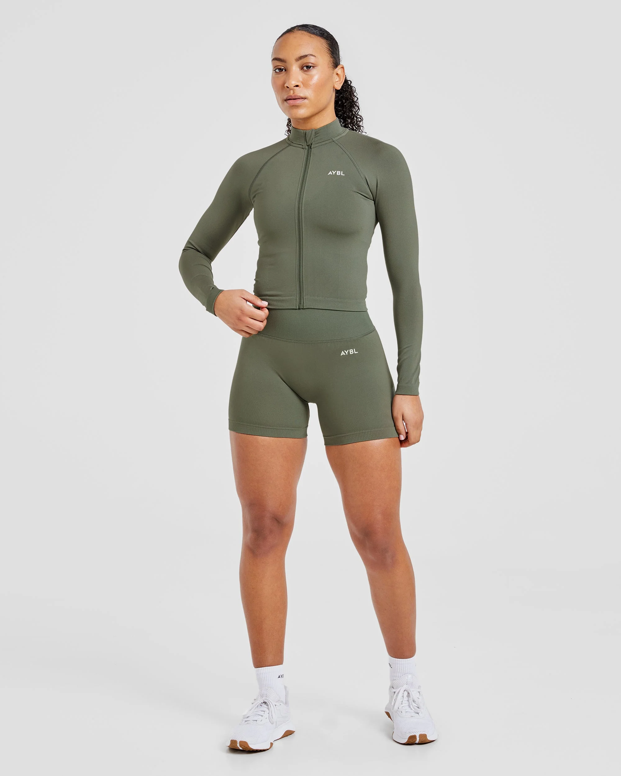 Adapt Seamless Jacket - Green - Image 3