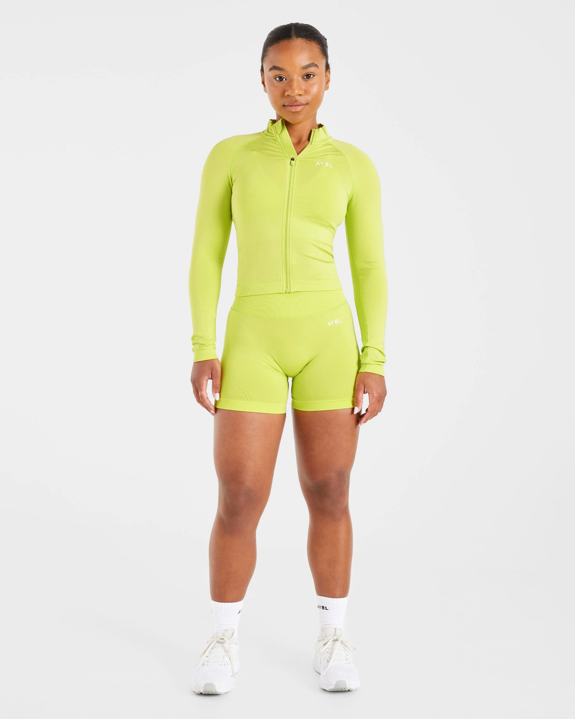 Adapt Seamless Jacket - Lime Green - Image 3