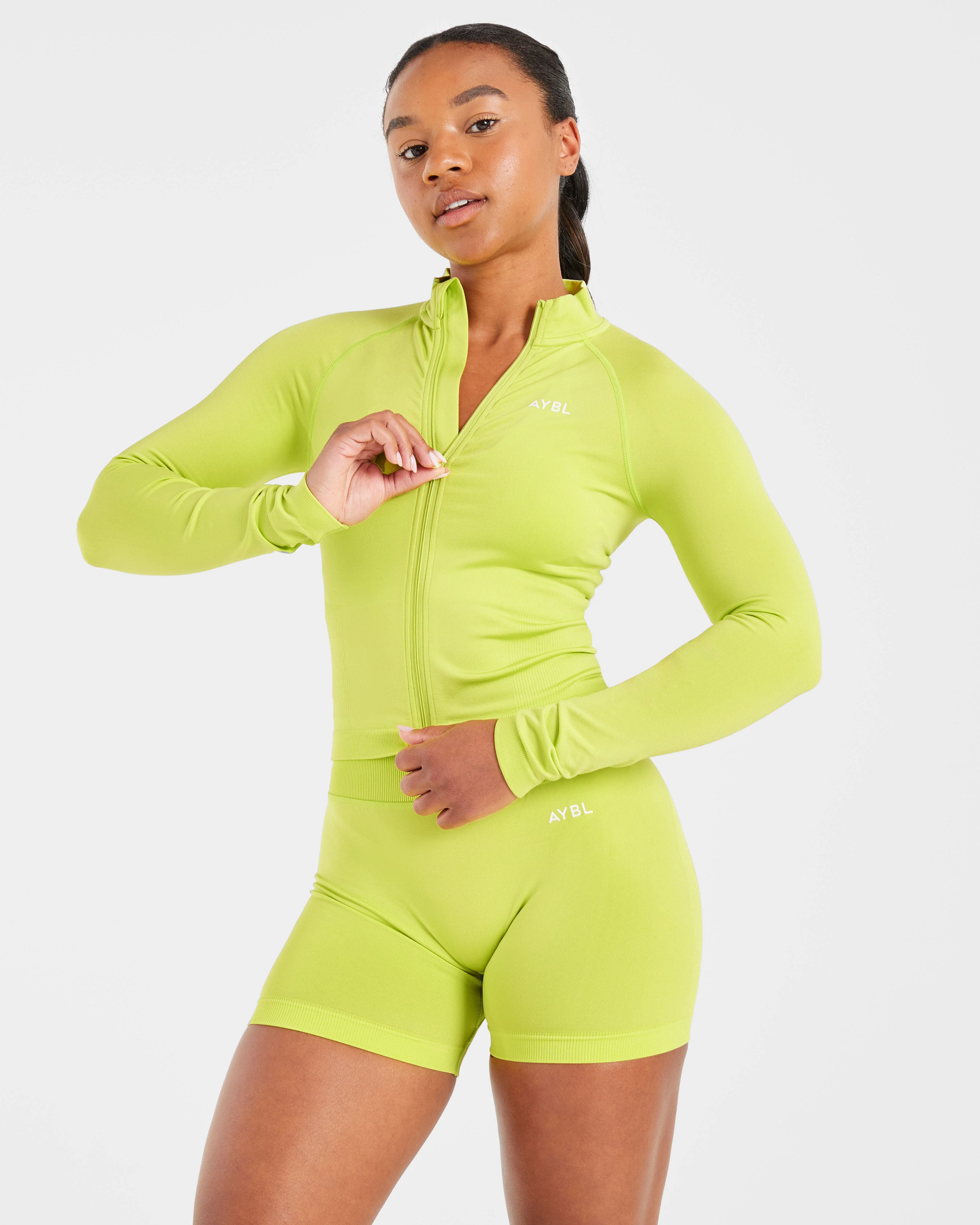 Adapt Seamless Jacket - Lime Green - Image 7