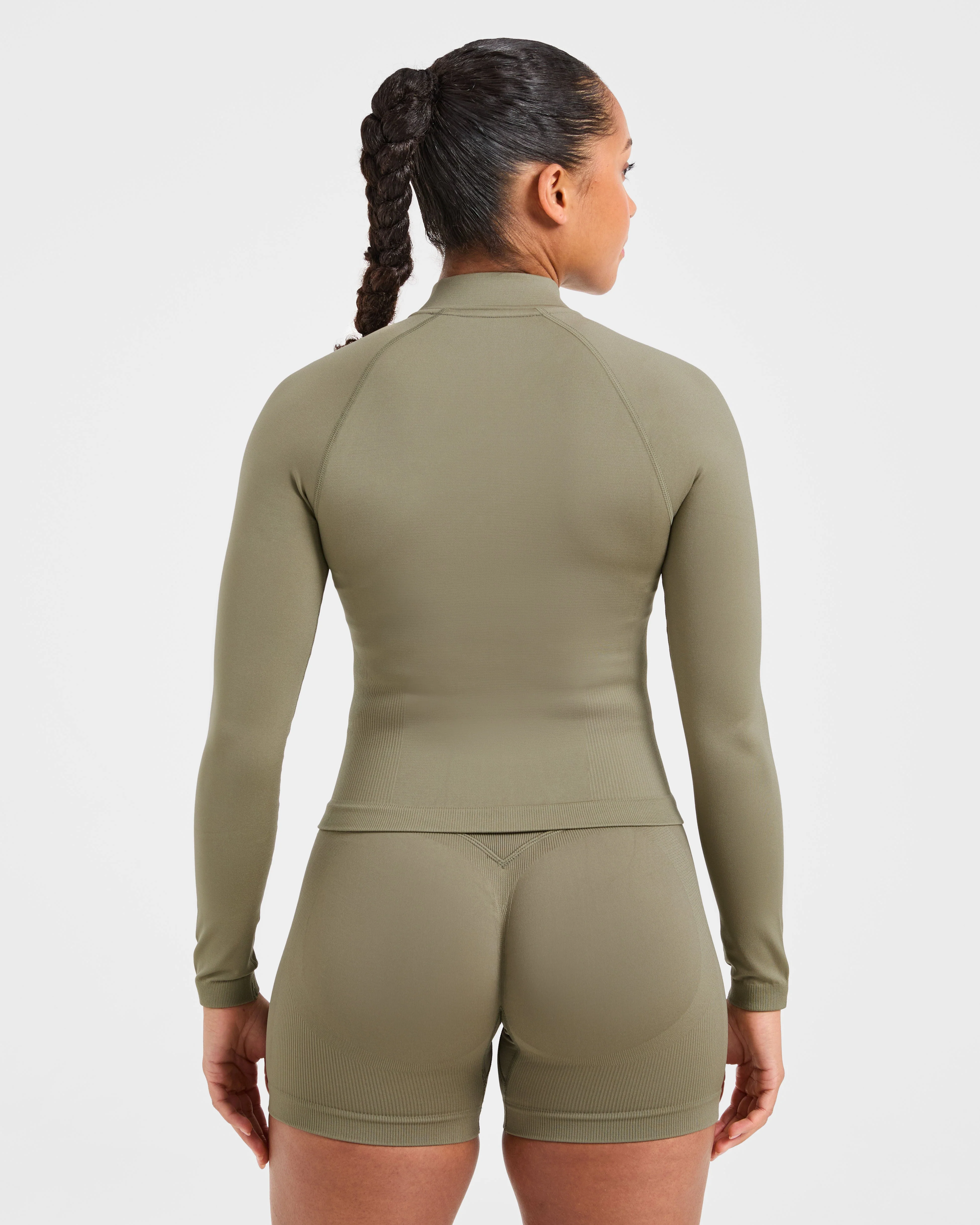 Adapt Seamless Jacket - Muted Olive - Image 2