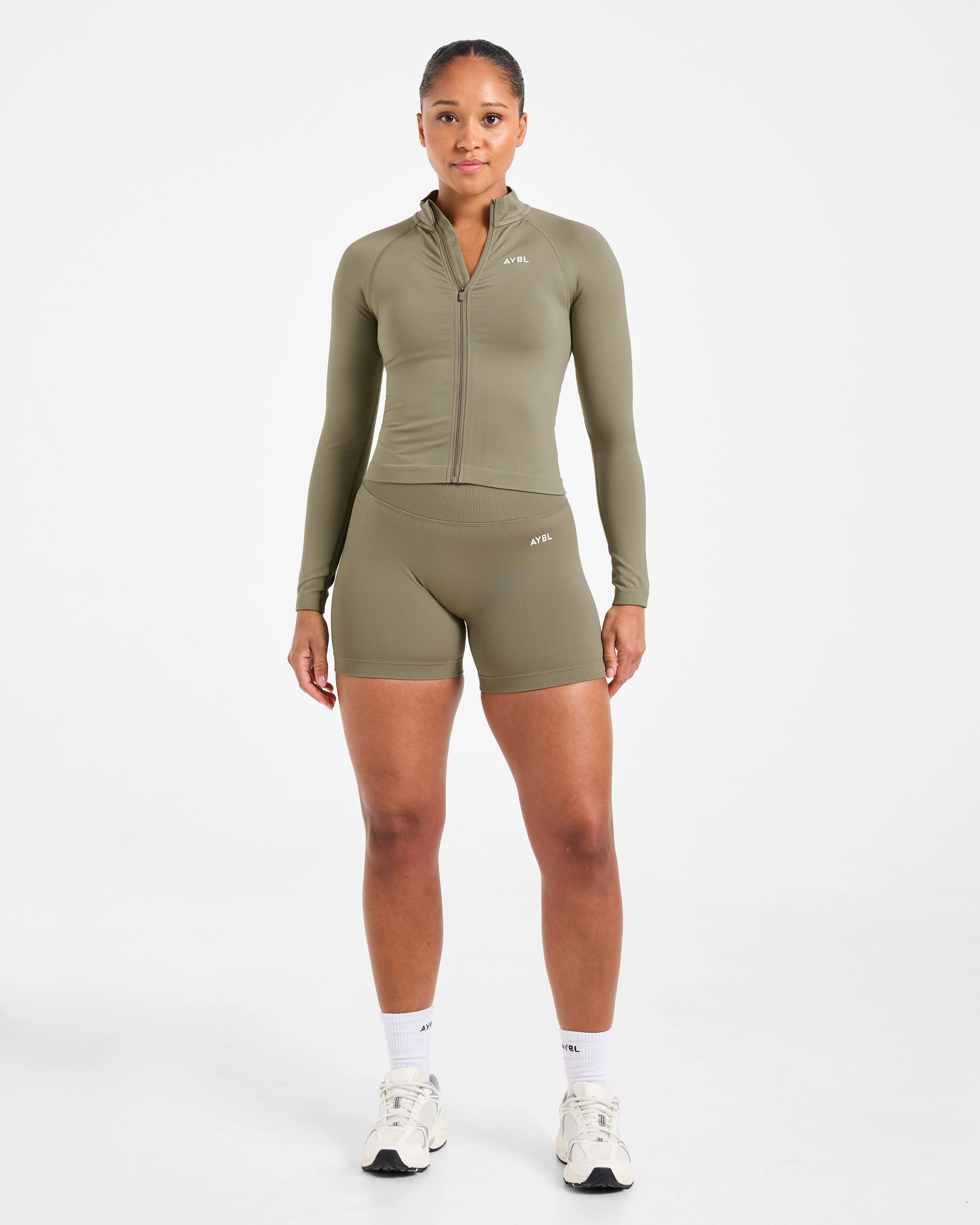 Adapt Seamless Jacket - Muted Olive - Image 3