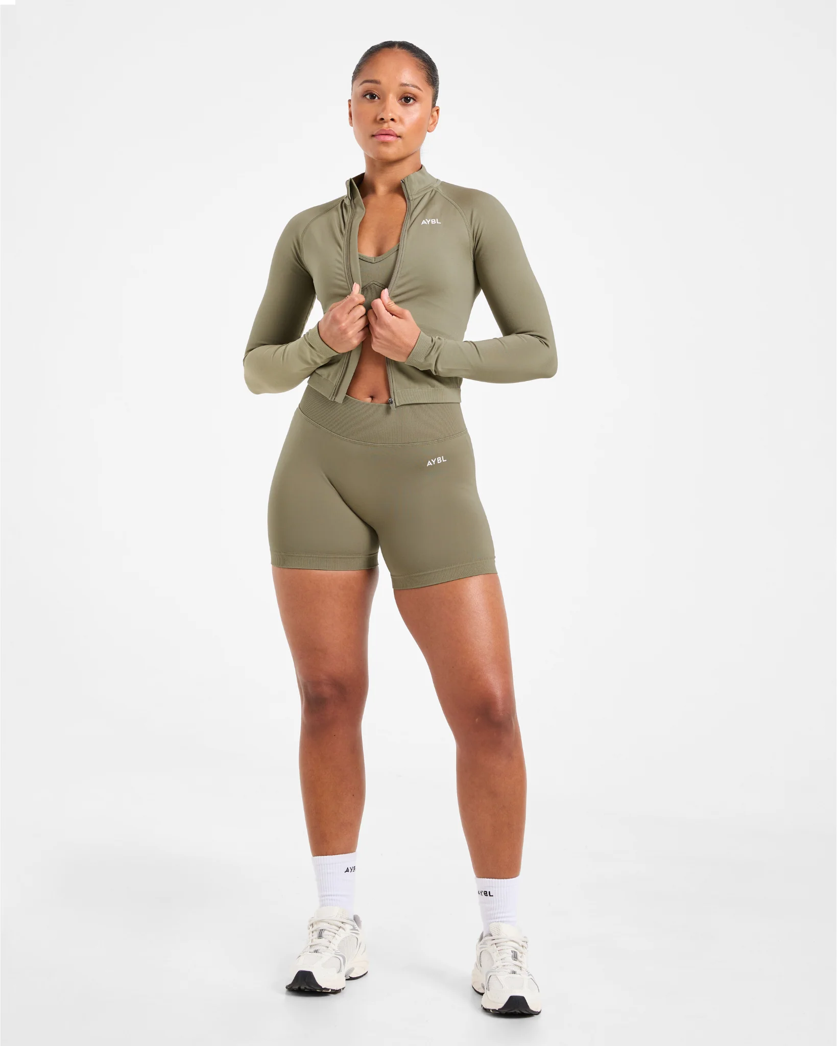 Adapt Seamless Jacket - Muted Olive - Image 8