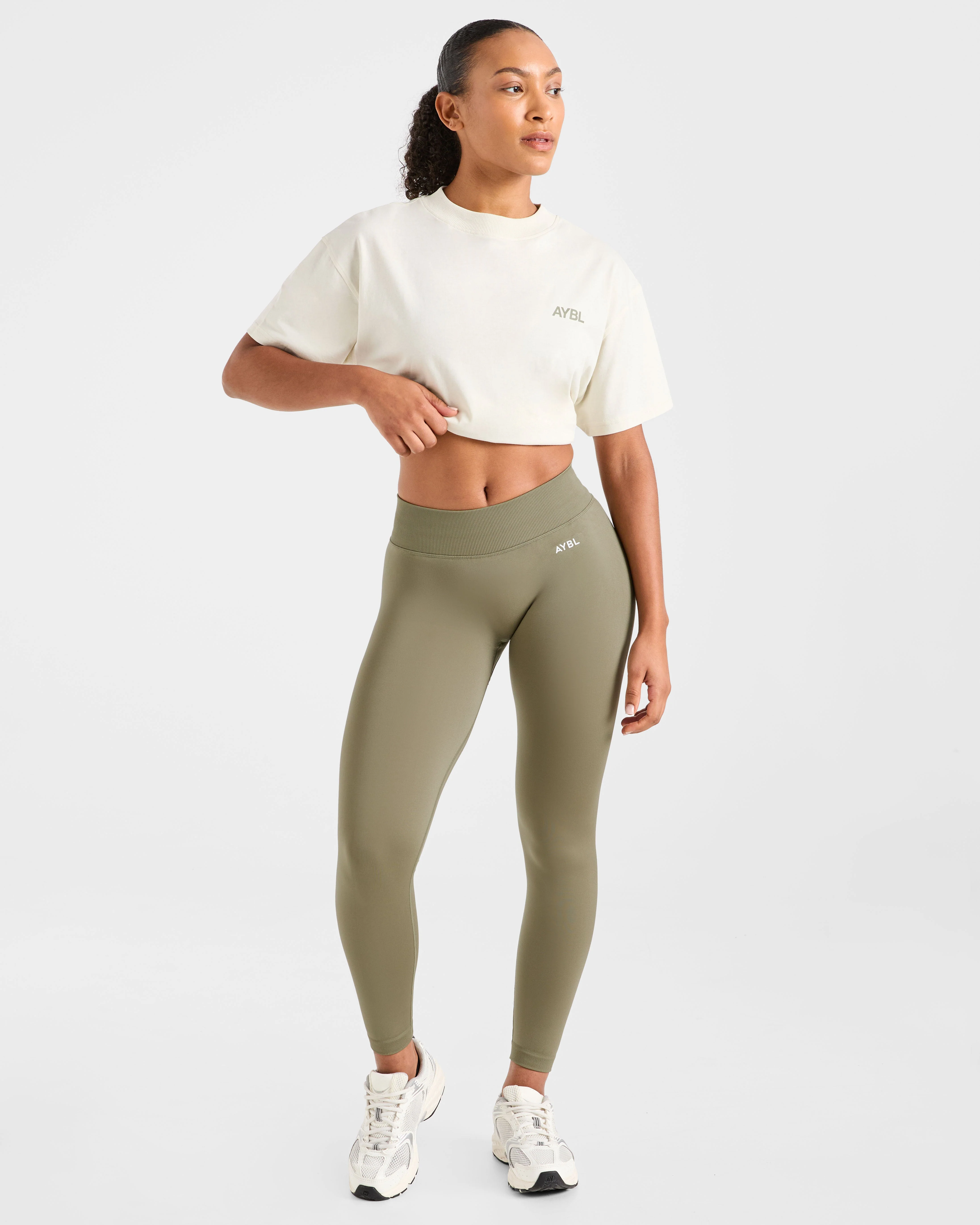 Adapt Seamless Leggings - Muted Olive - Image 8