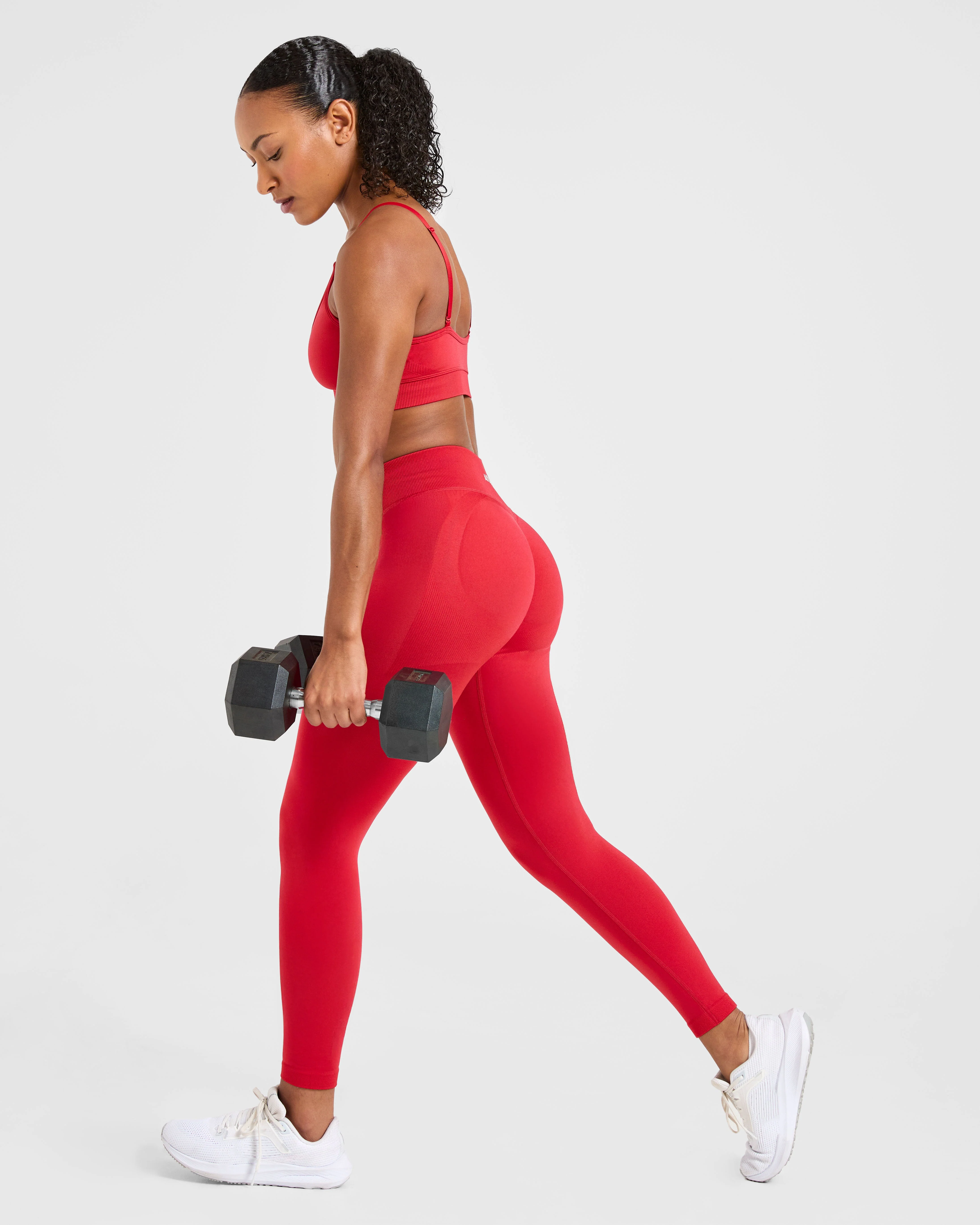 Adapt Seamless Leggings - Salsa Red - Image 7