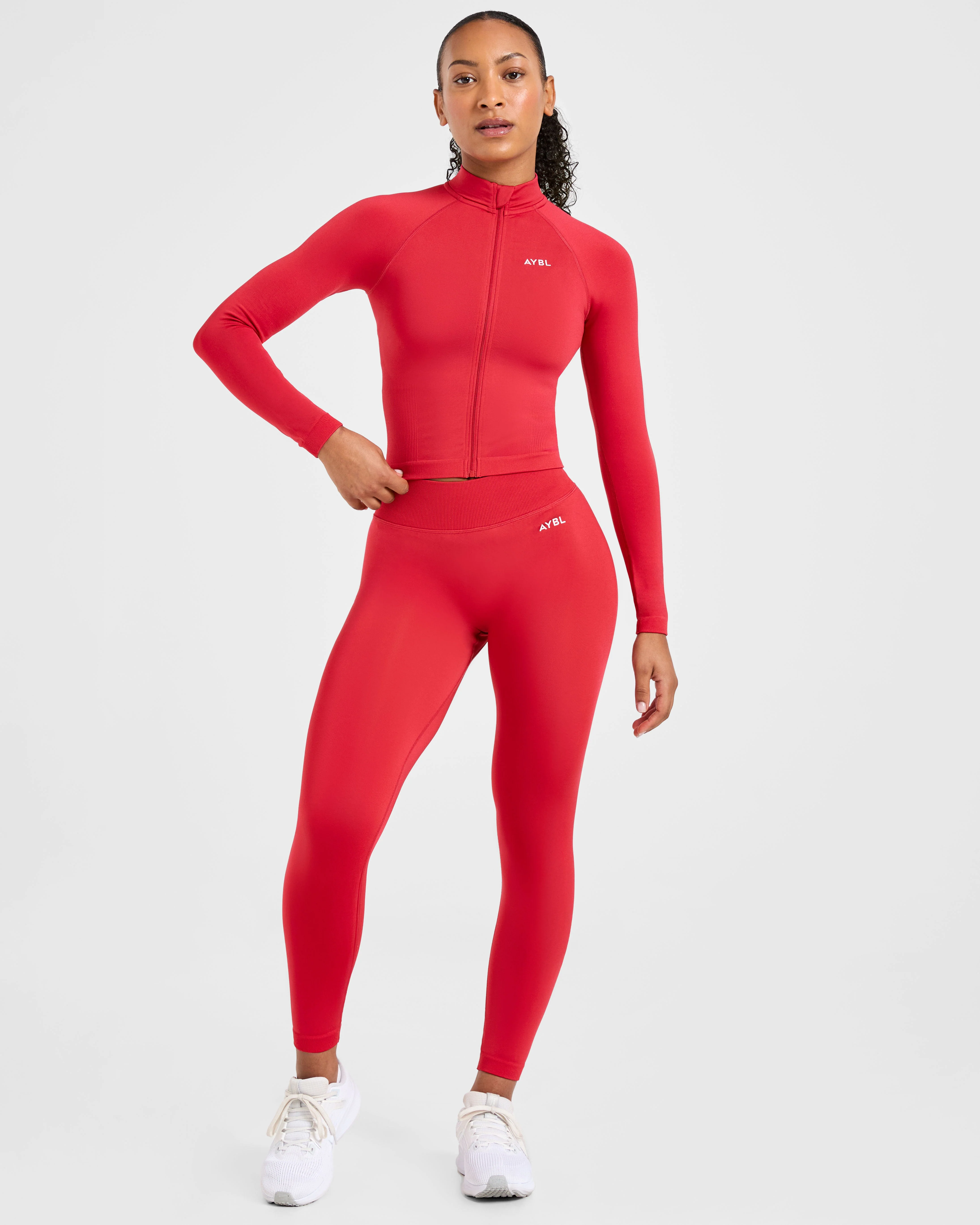 Adapt Seamless Leggings - Salsa Red - Image 8