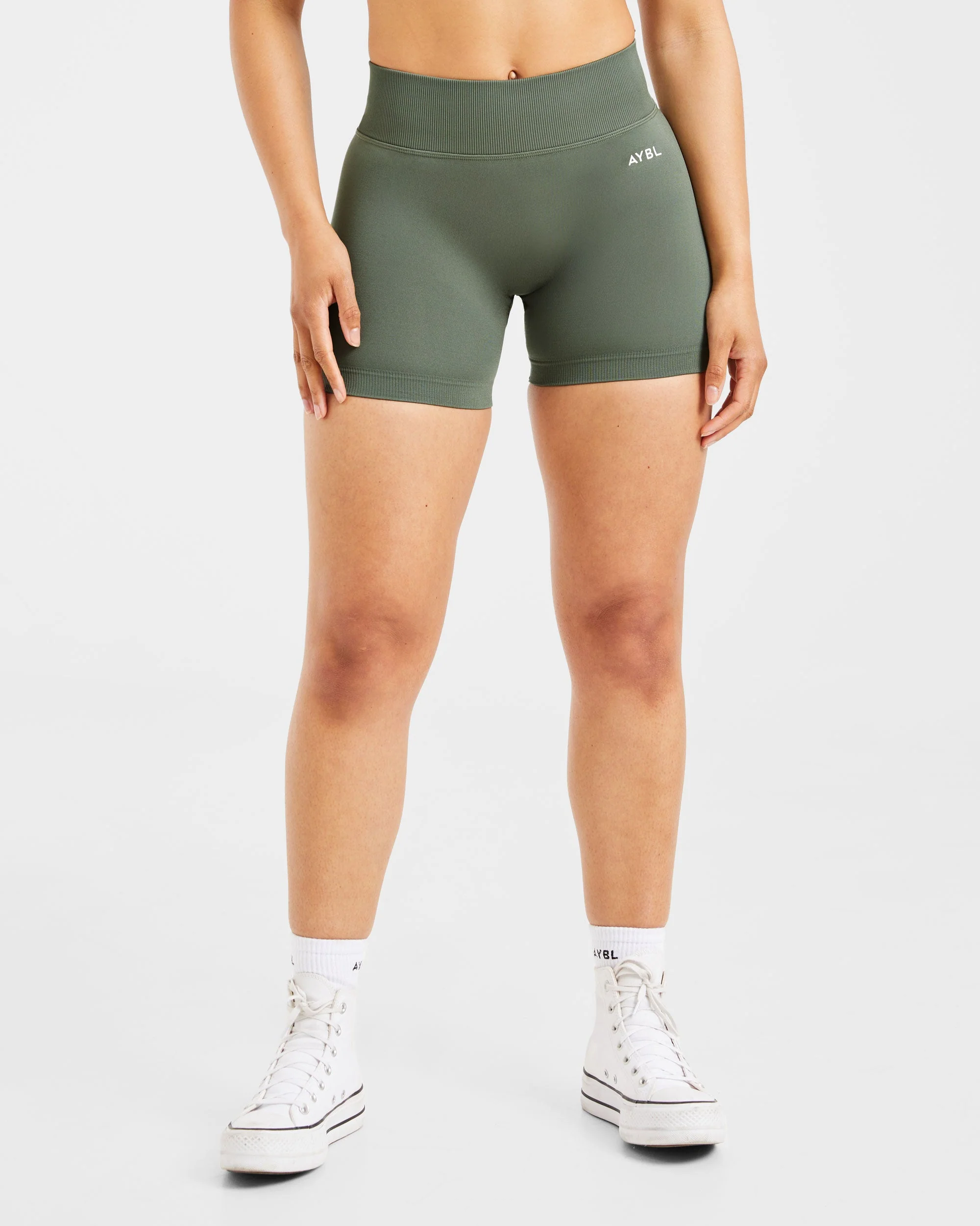 Adapt Seamless Shorts | 4.5" - Green - Image 2