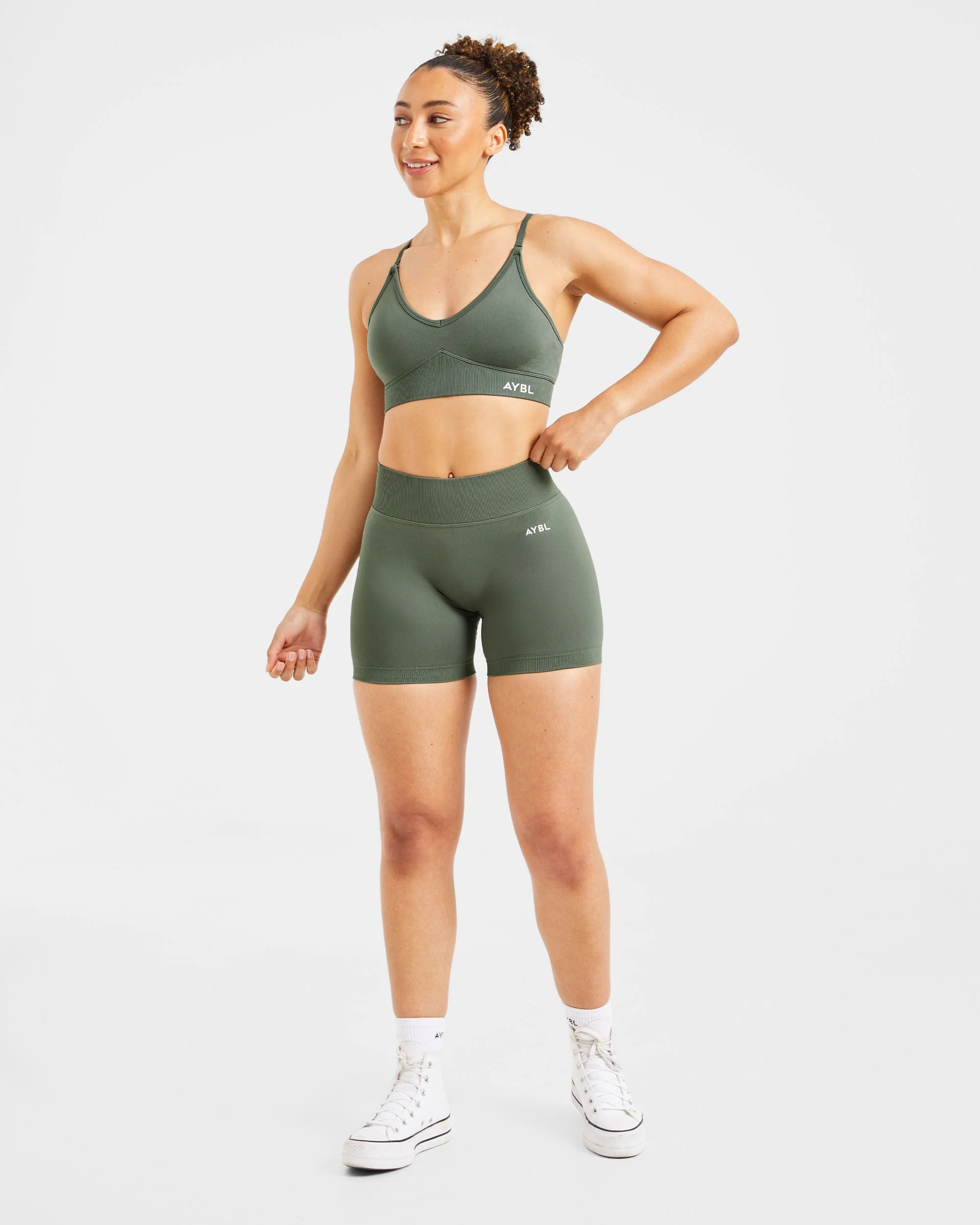 Adapt Seamless Shorts | 4.5" - Green - Image 3