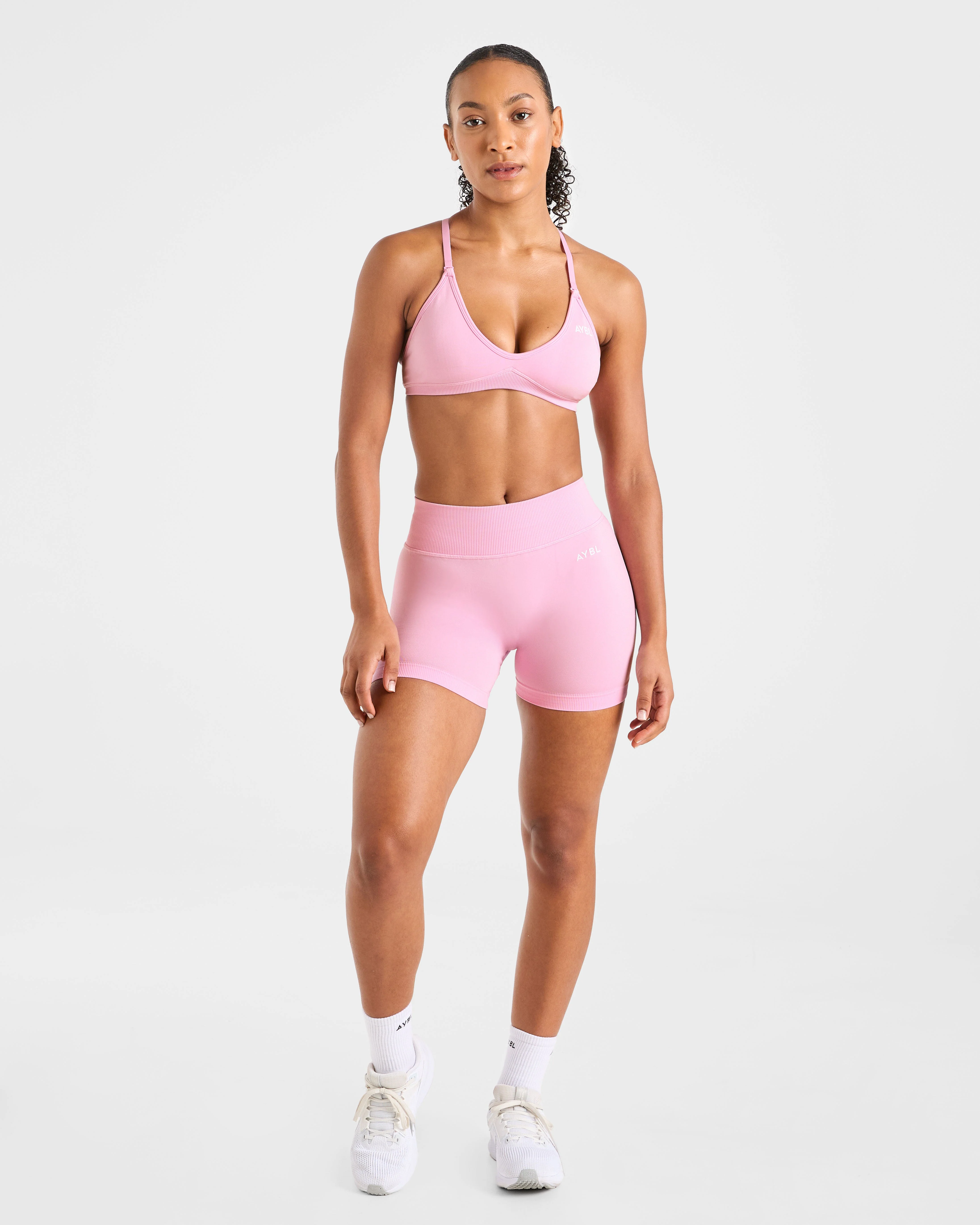 Adapt Seamless Shorts | 4.5" - Spring Pink - Image 3