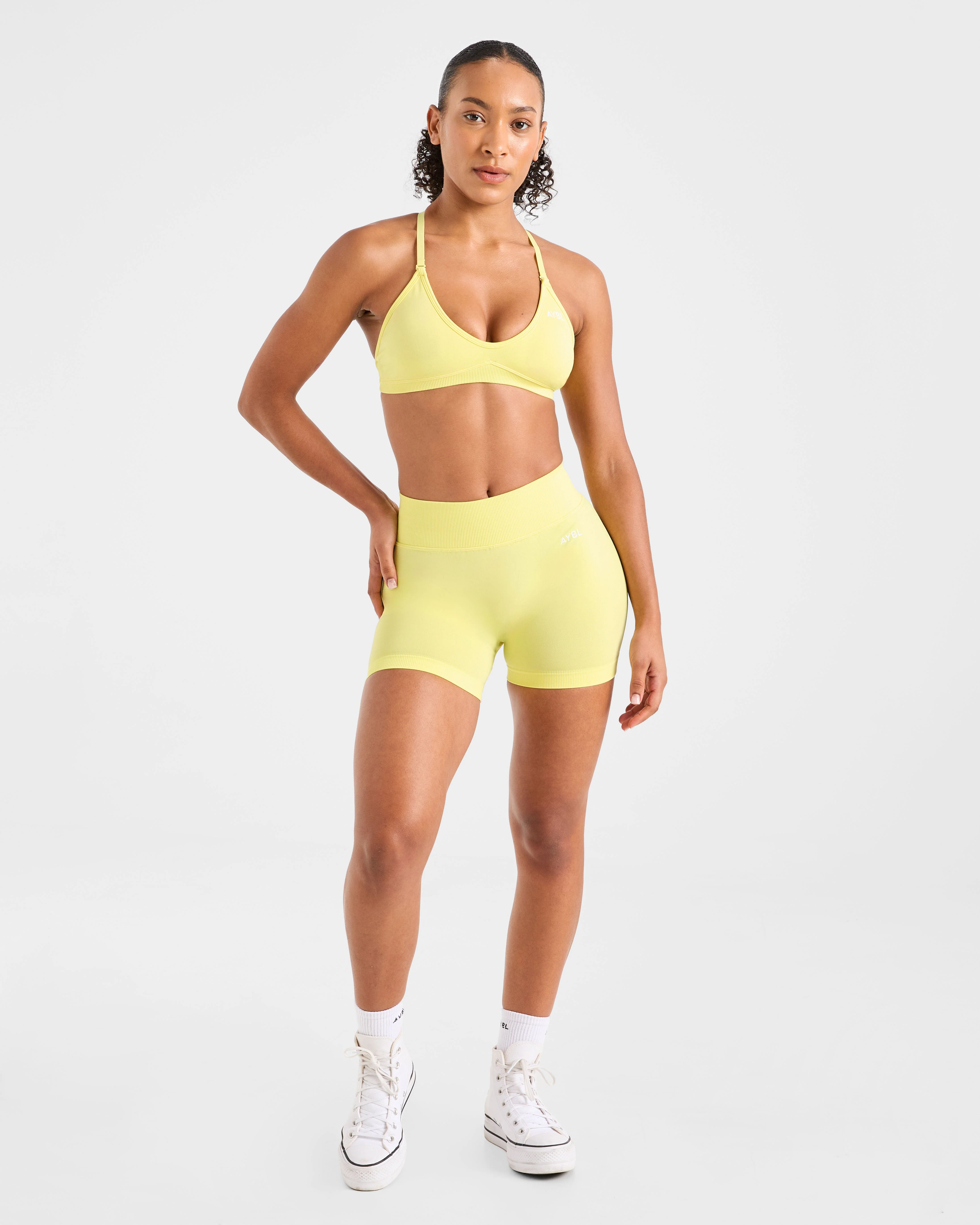 Adapt Seamless Shorts | 4.5" - Spring Yellow - Image 3