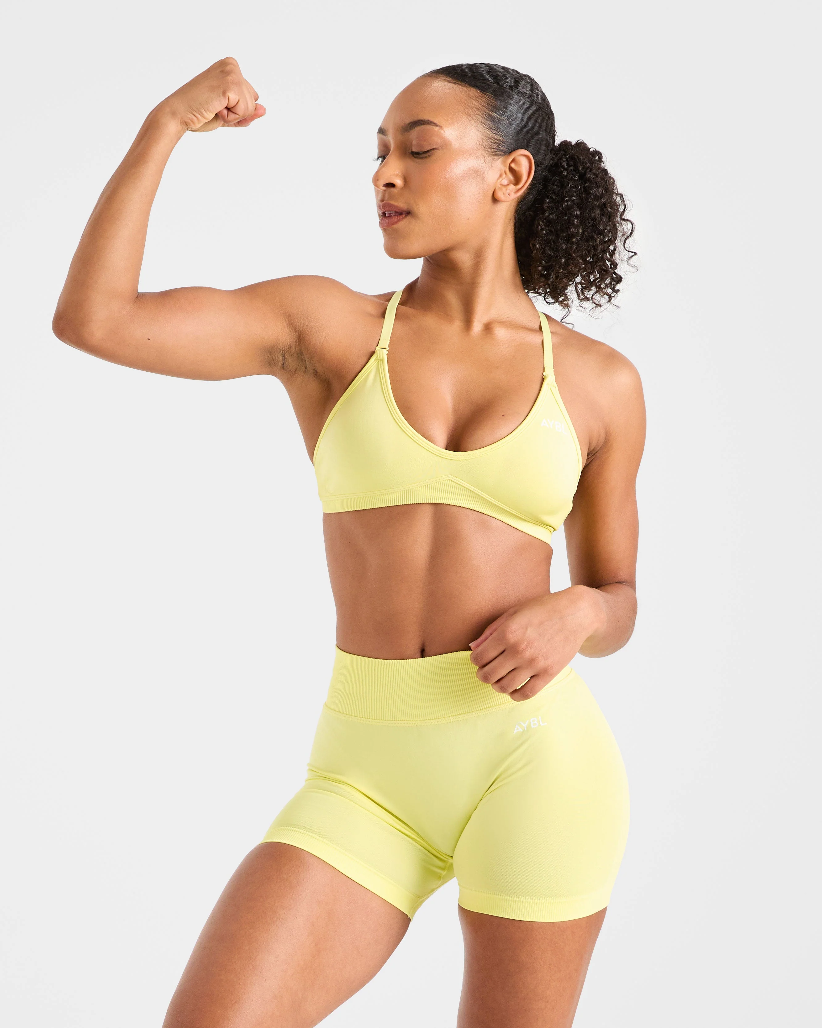 Adapt Seamless Shorts | 4.5" - Spring Yellow - Image 7