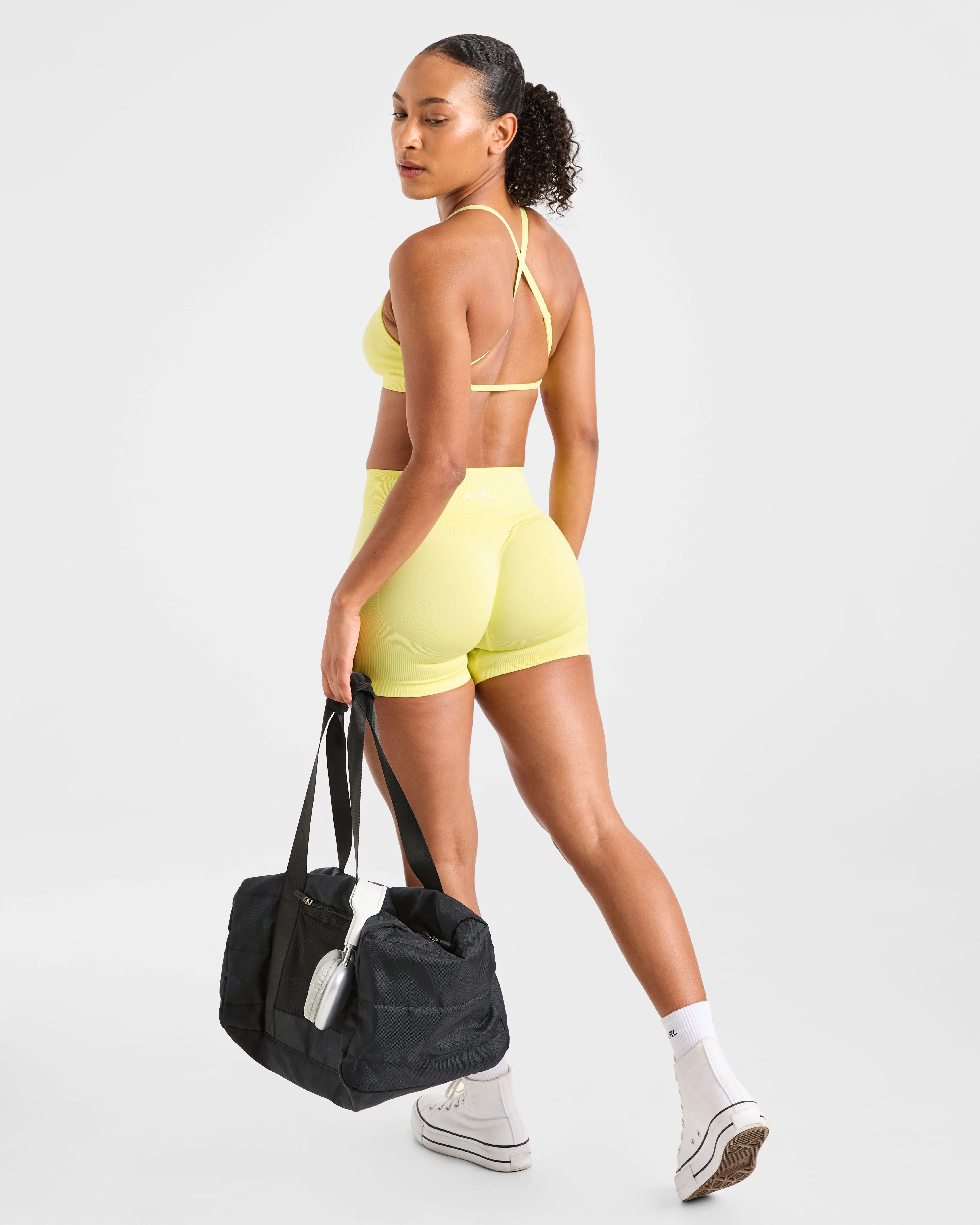 Adapt Seamless Shorts | 4.5" - Spring Yellow - Image 8