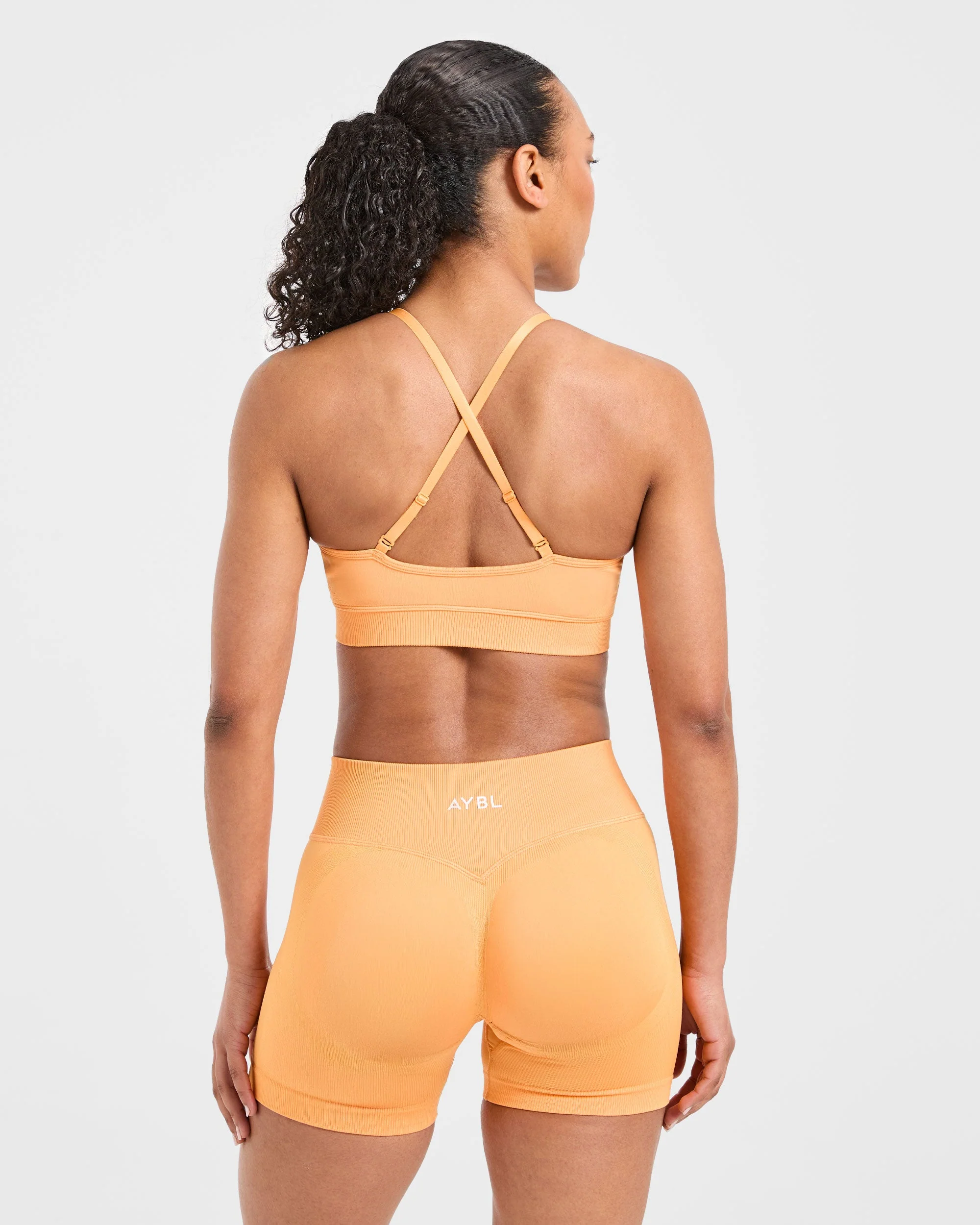 Adapt Seamless Sports Bra - Bright Orange - Image 2