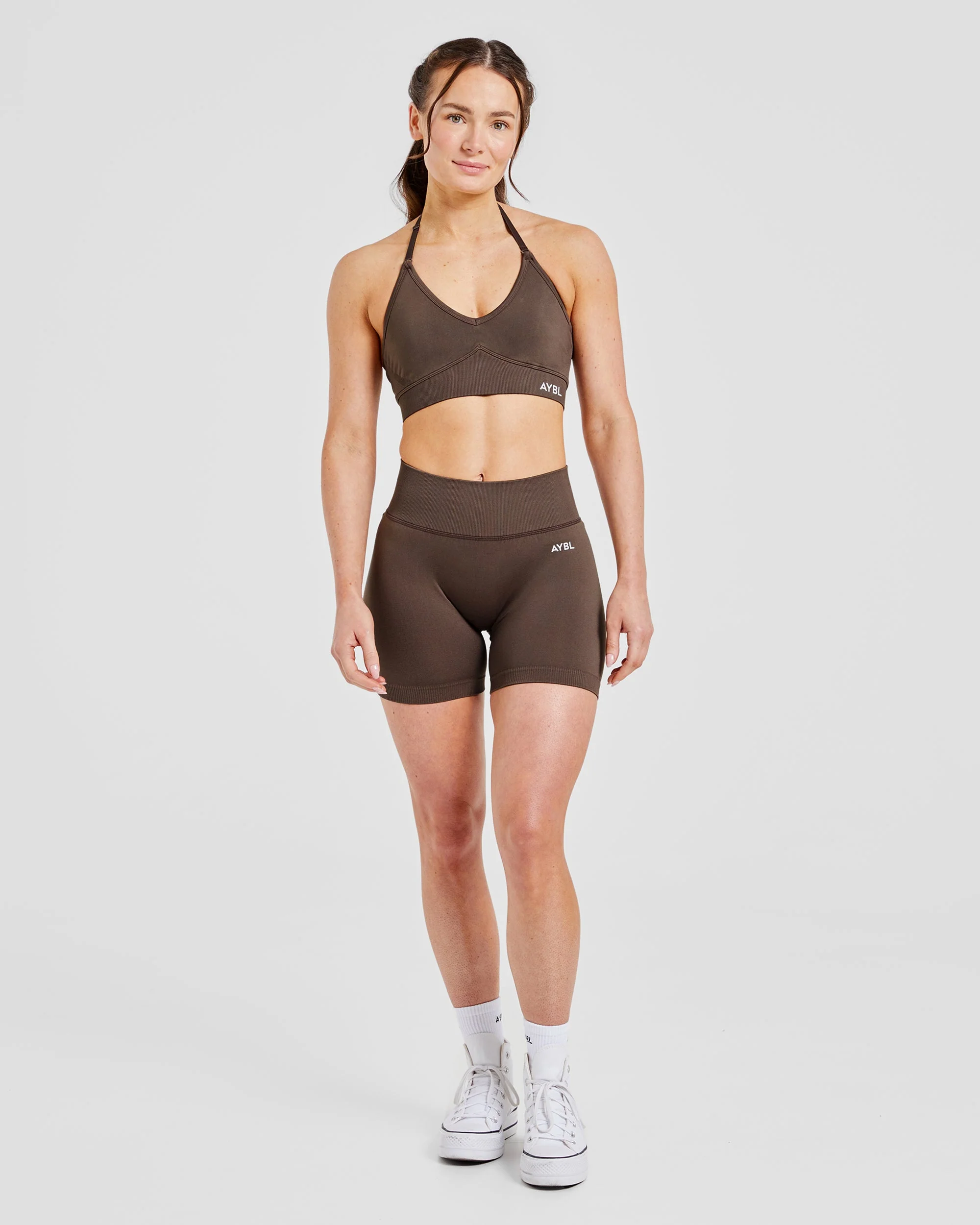 Adapt Seamless Sports Bra - Brown - Image 3