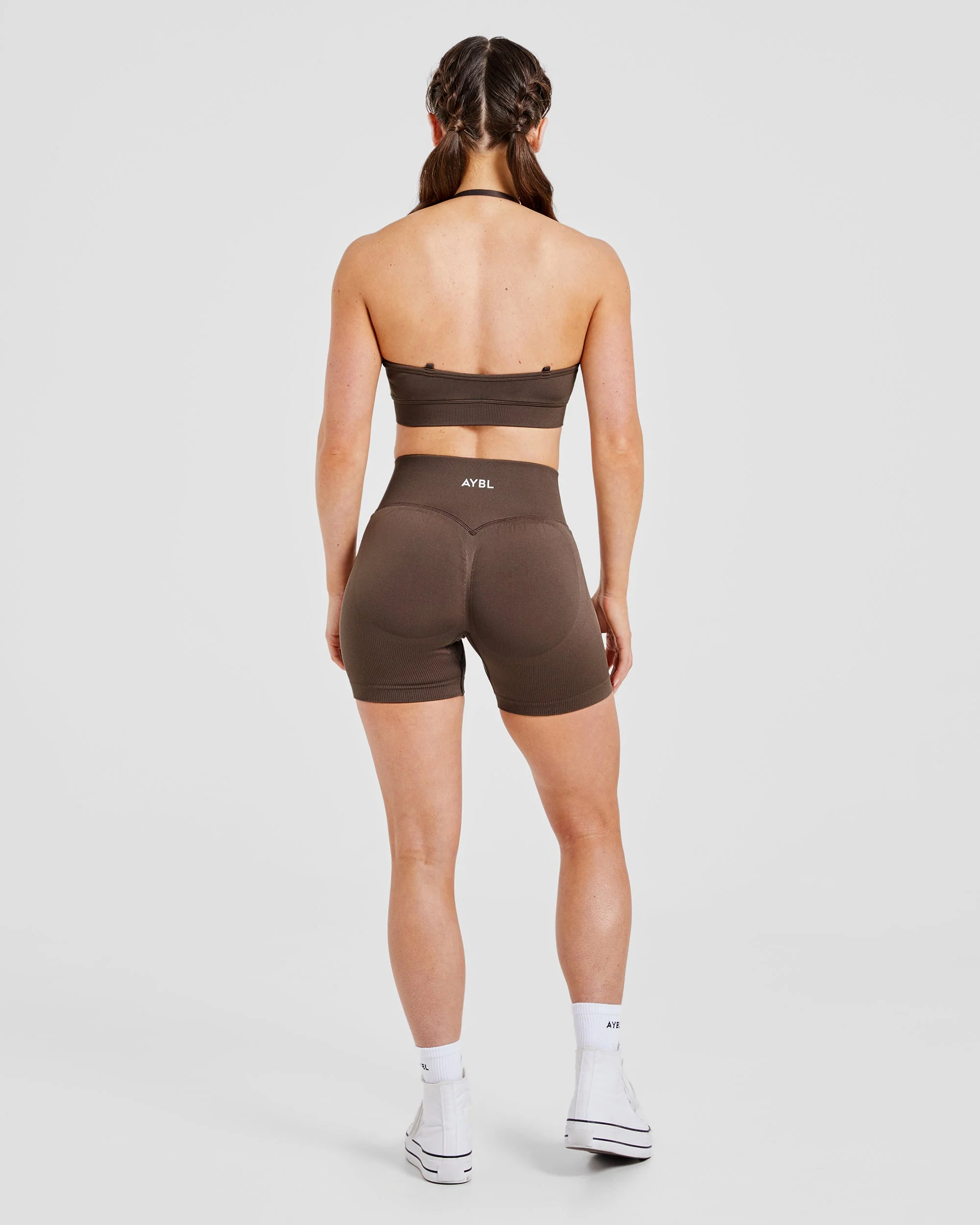 Adapt Seamless Sports Bra - Brown - Image 4