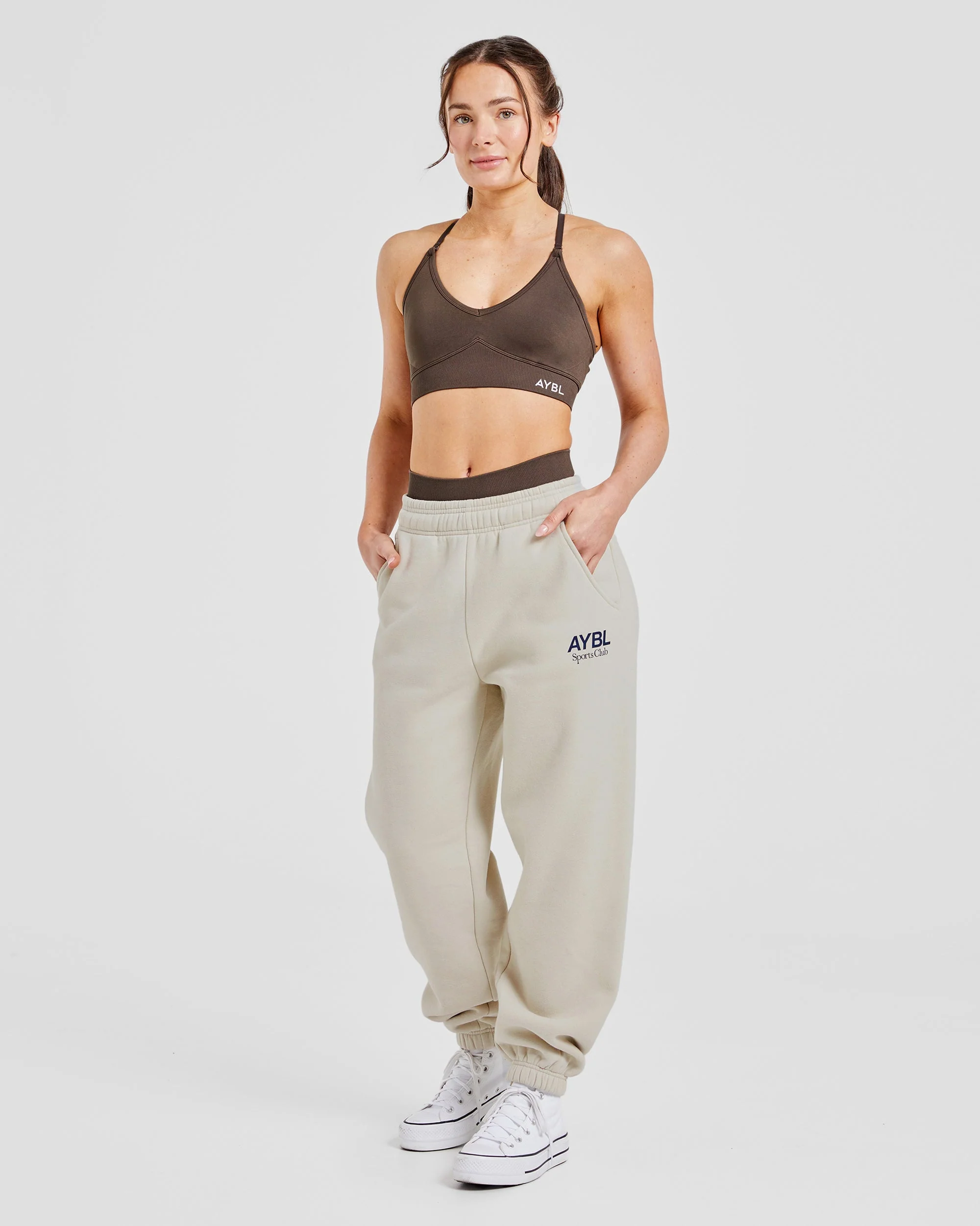 Adapt Seamless Sports Bra - Brown - Image 8