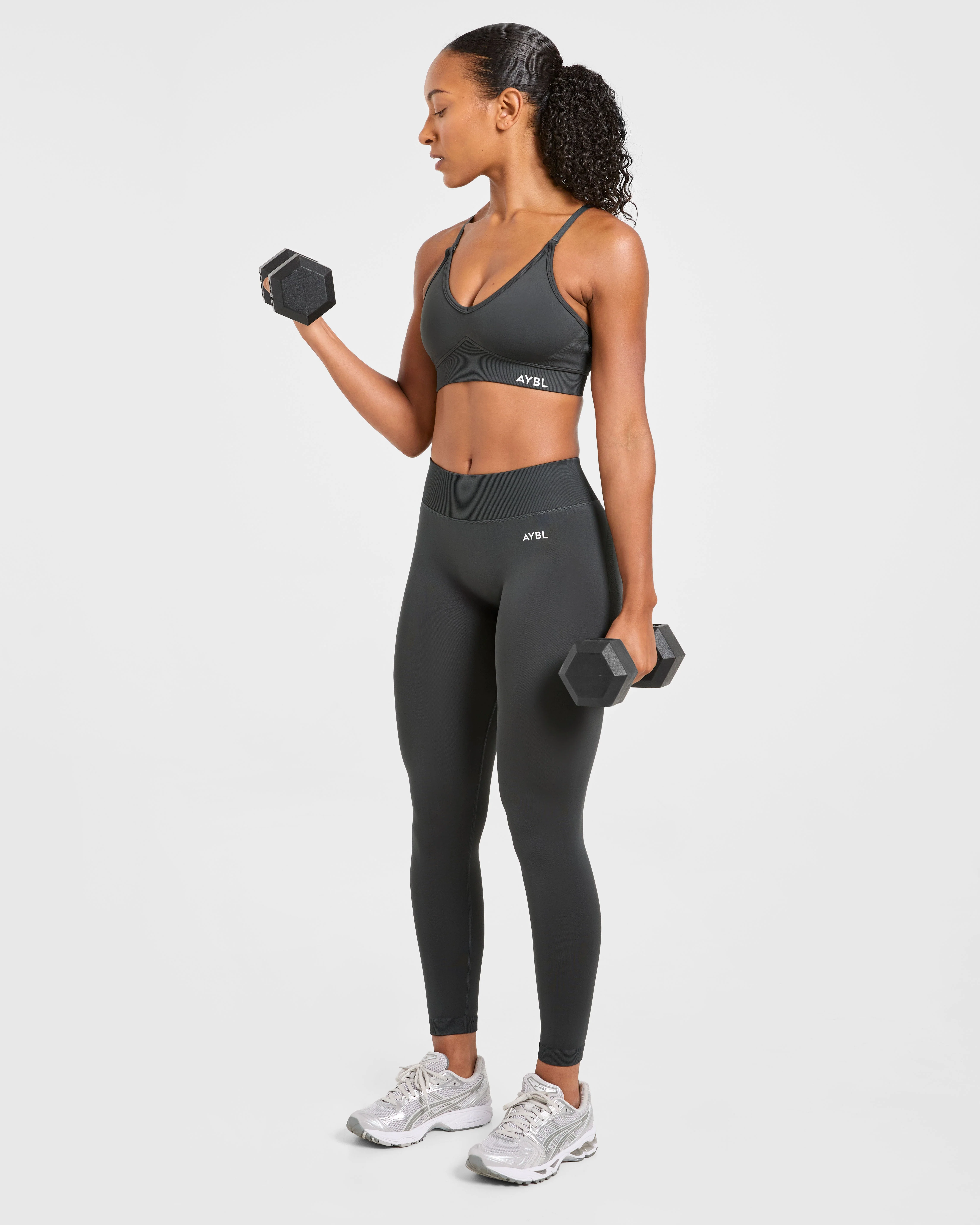 Adapt Seamless Sports Bra - Dark Charcoal - Image 8