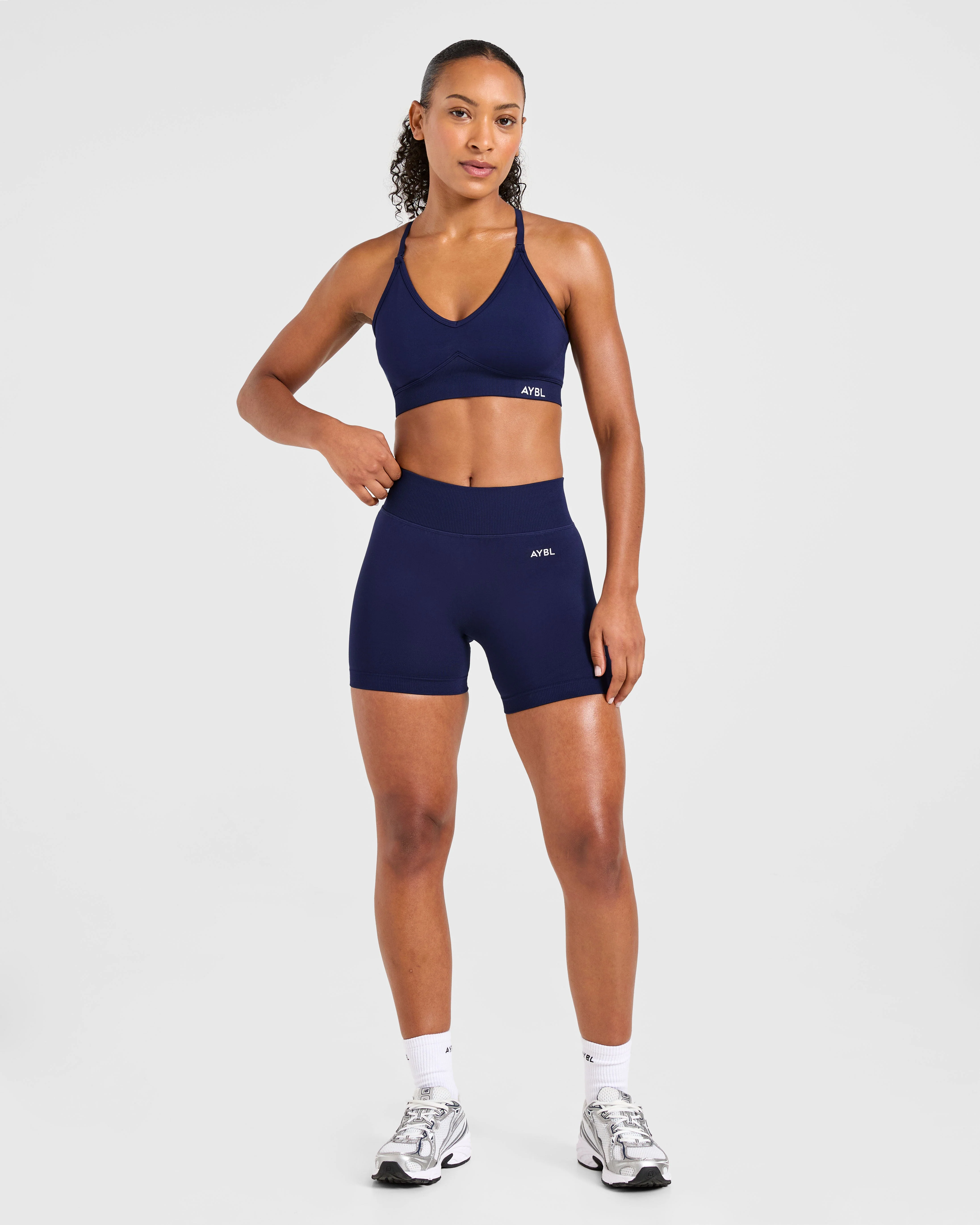 Adapt Seamless Sports Bra - Deep Navy - Image 3