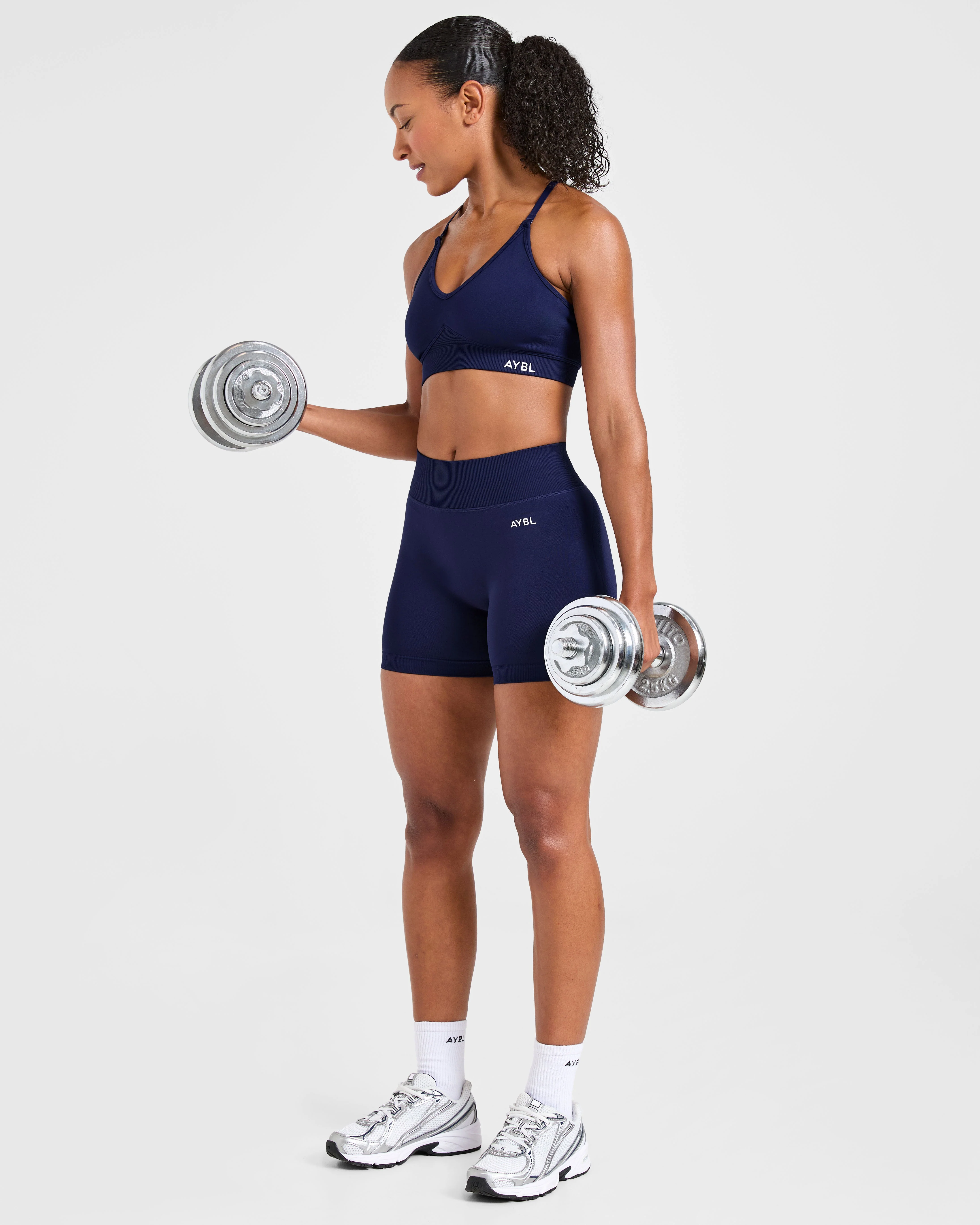 Adapt Seamless Sports Bra - Deep Navy - Image 7