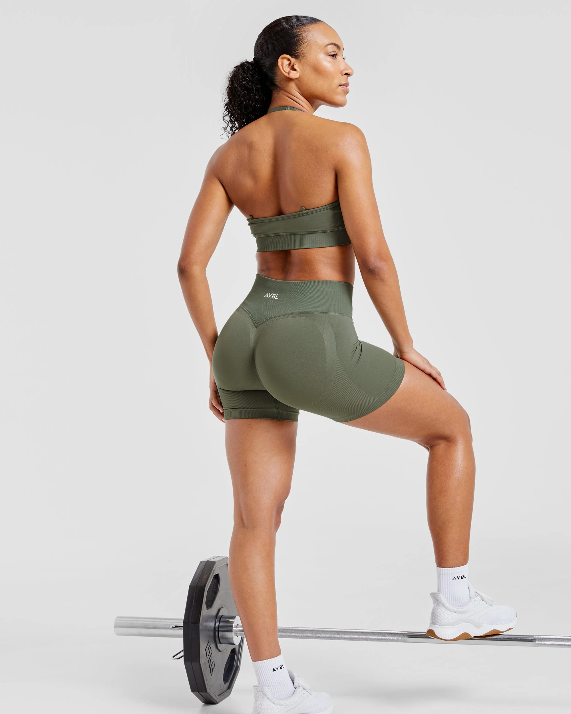 Adapt Seamless Sports Bra - Green - Image 7