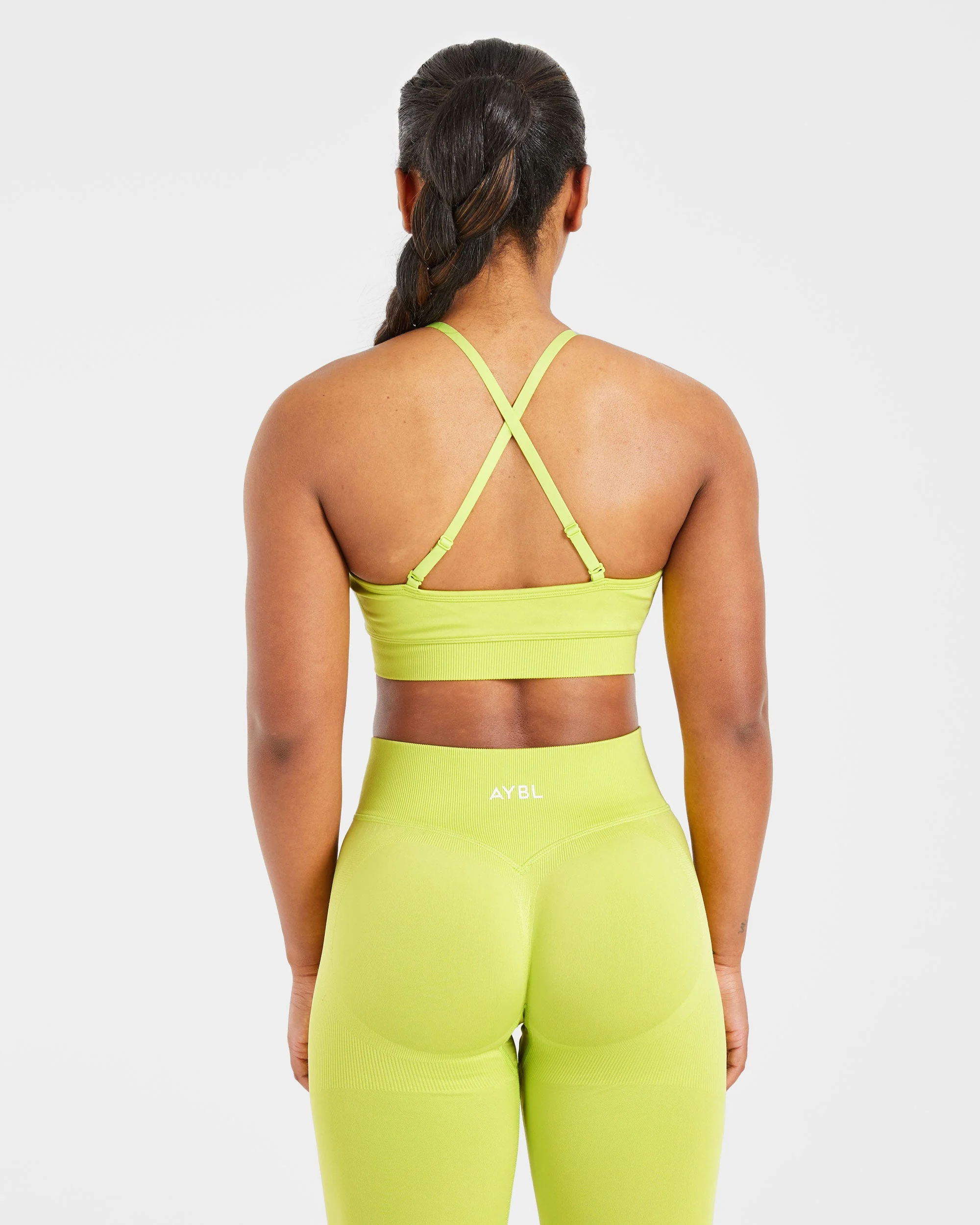 Adapt Seamless Sports Bra - Lime Green - Image 2