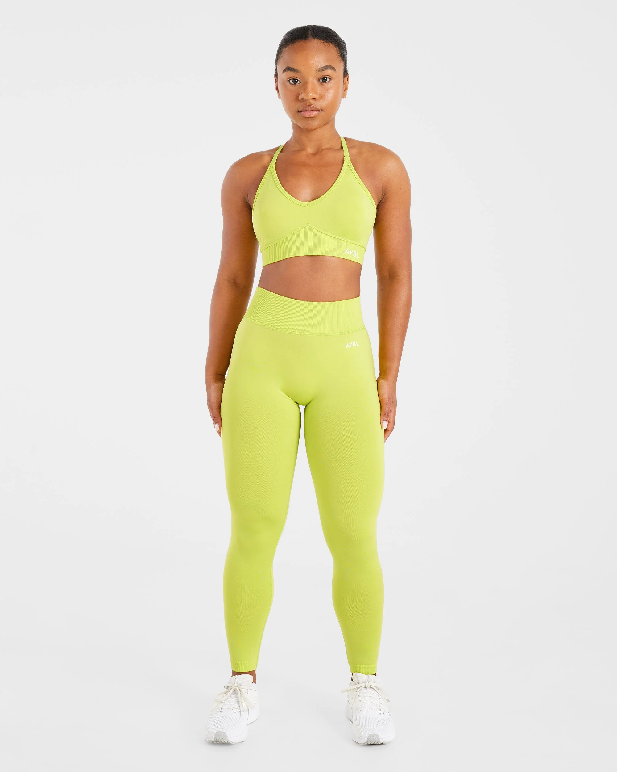 Adapt Seamless Sports Bra - Lime Green - Image 3
