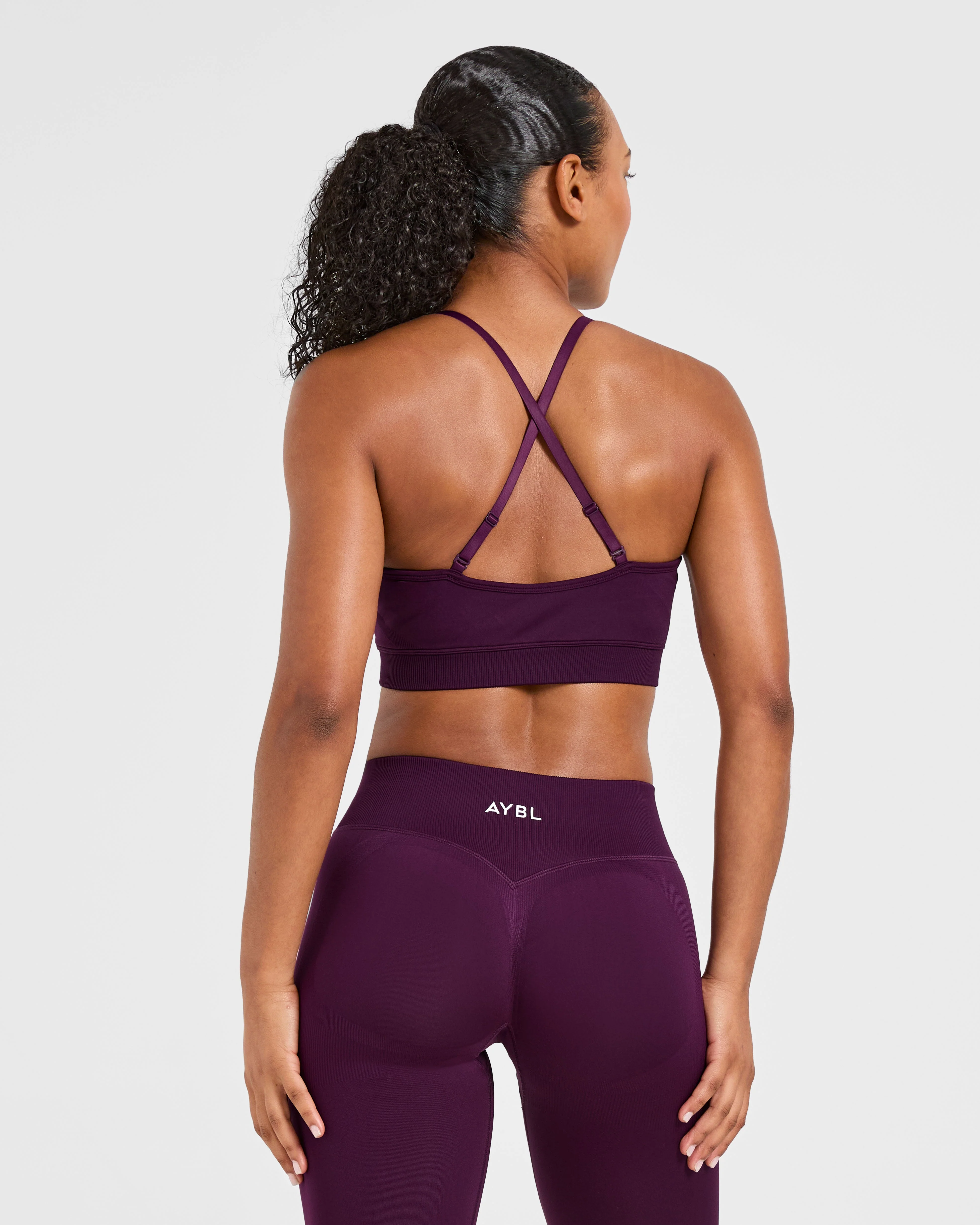 Adapt Seamless Sports Bra - Midnight Plum - Image 2