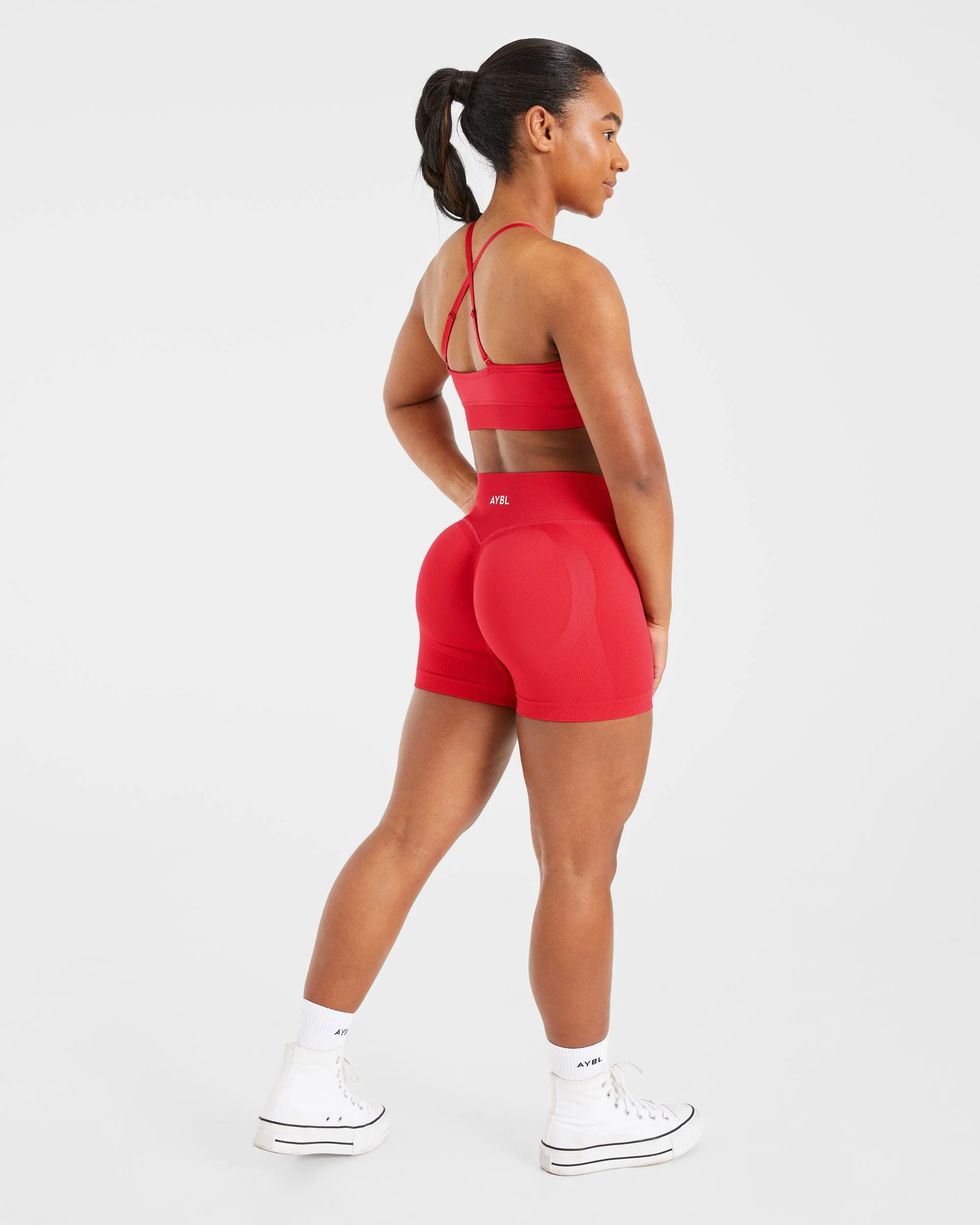 Adapt Seamless Sports Bra - Salsa Red - Image 4