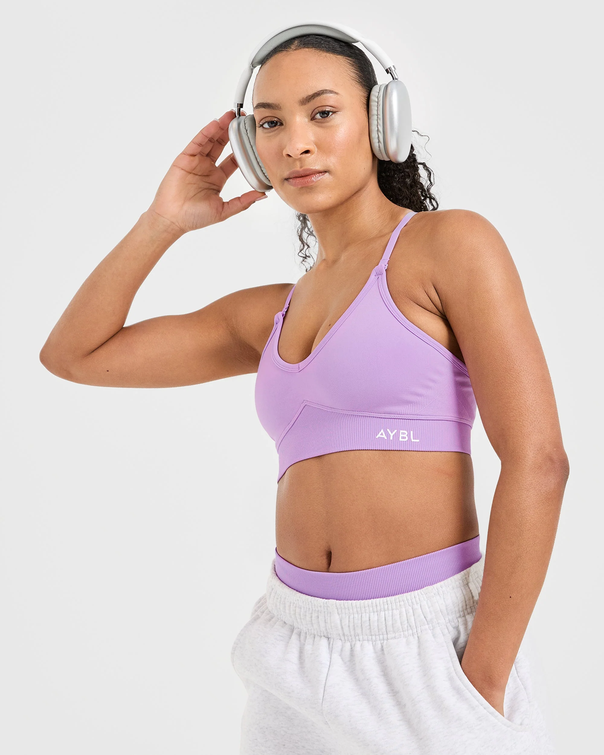 Adapt Seamless Sports Bra - Spring Lilac - Image 8