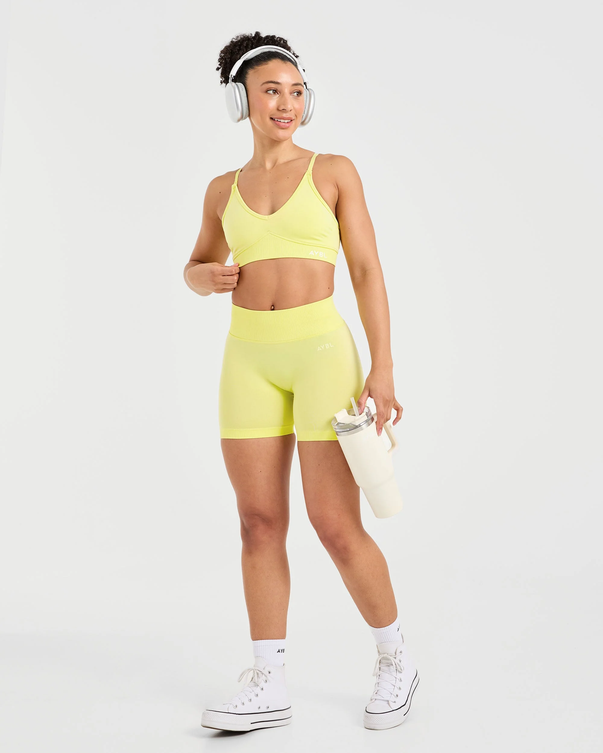 Adapt Seamless Sports Bra - Spring Yellow - Image 8