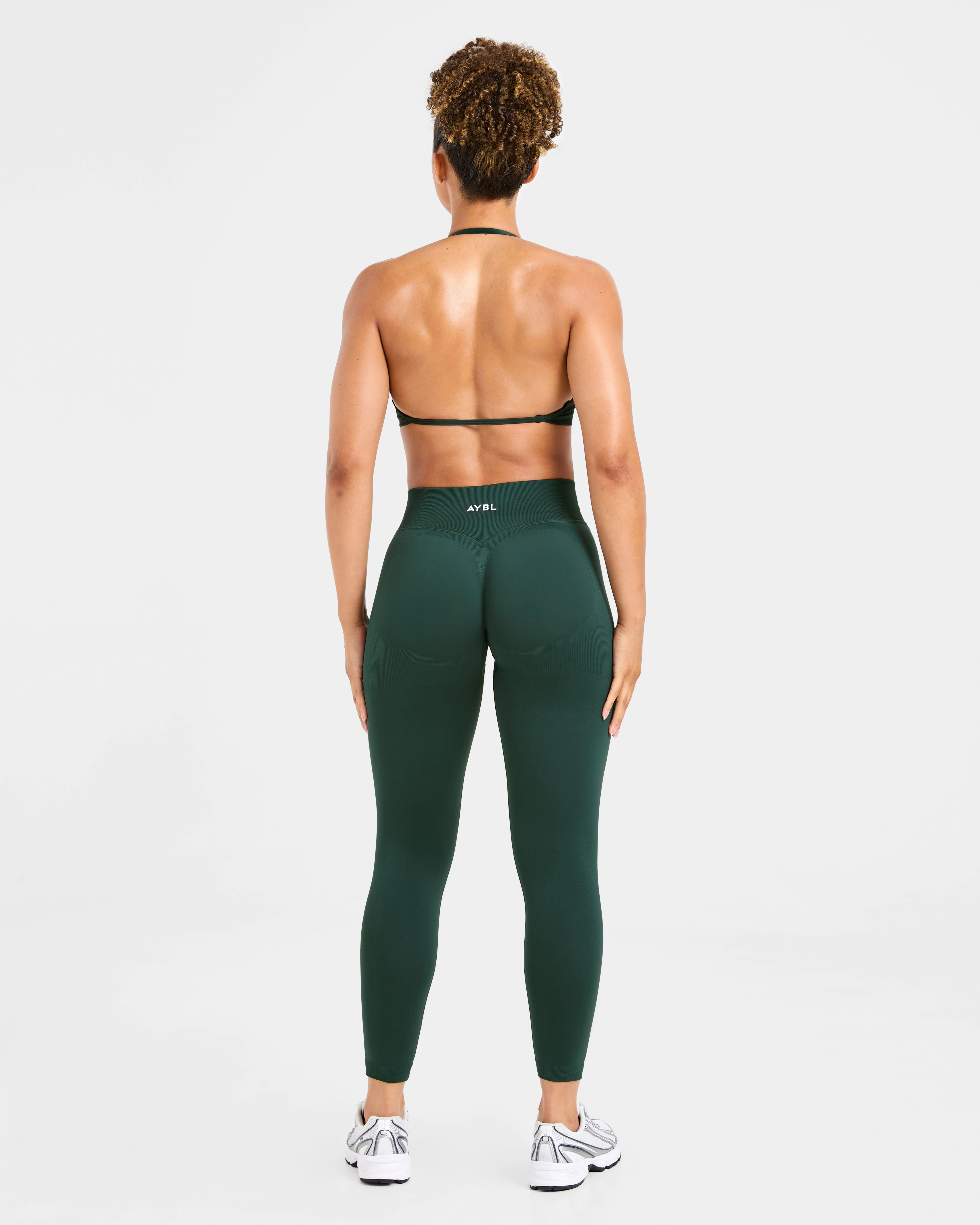 Adapt Seamless Strappy Sports Bra - Deep Forest - Image 4