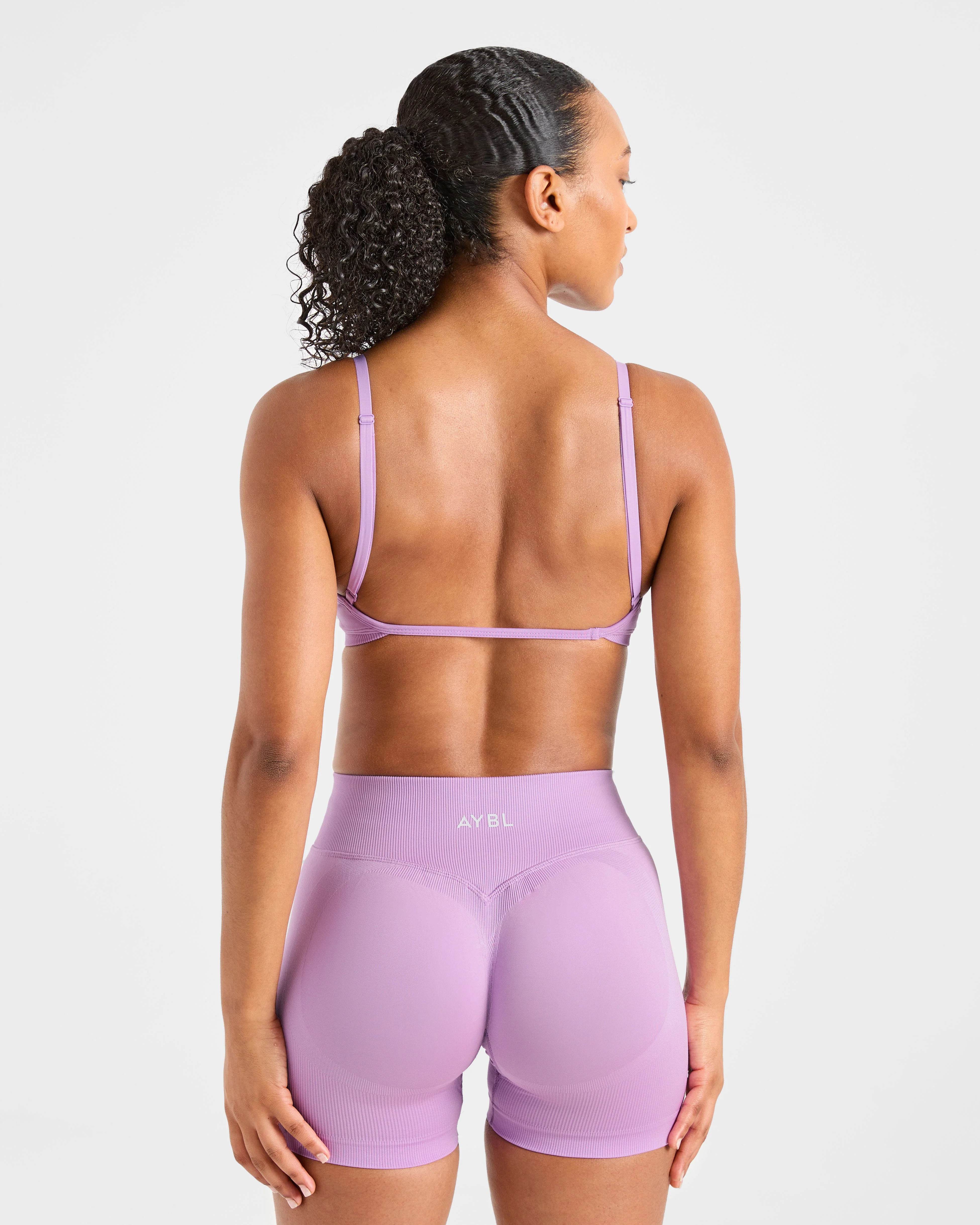 Adapt Seamless Strappy Sports Bra - Spring Lilac - Image 2