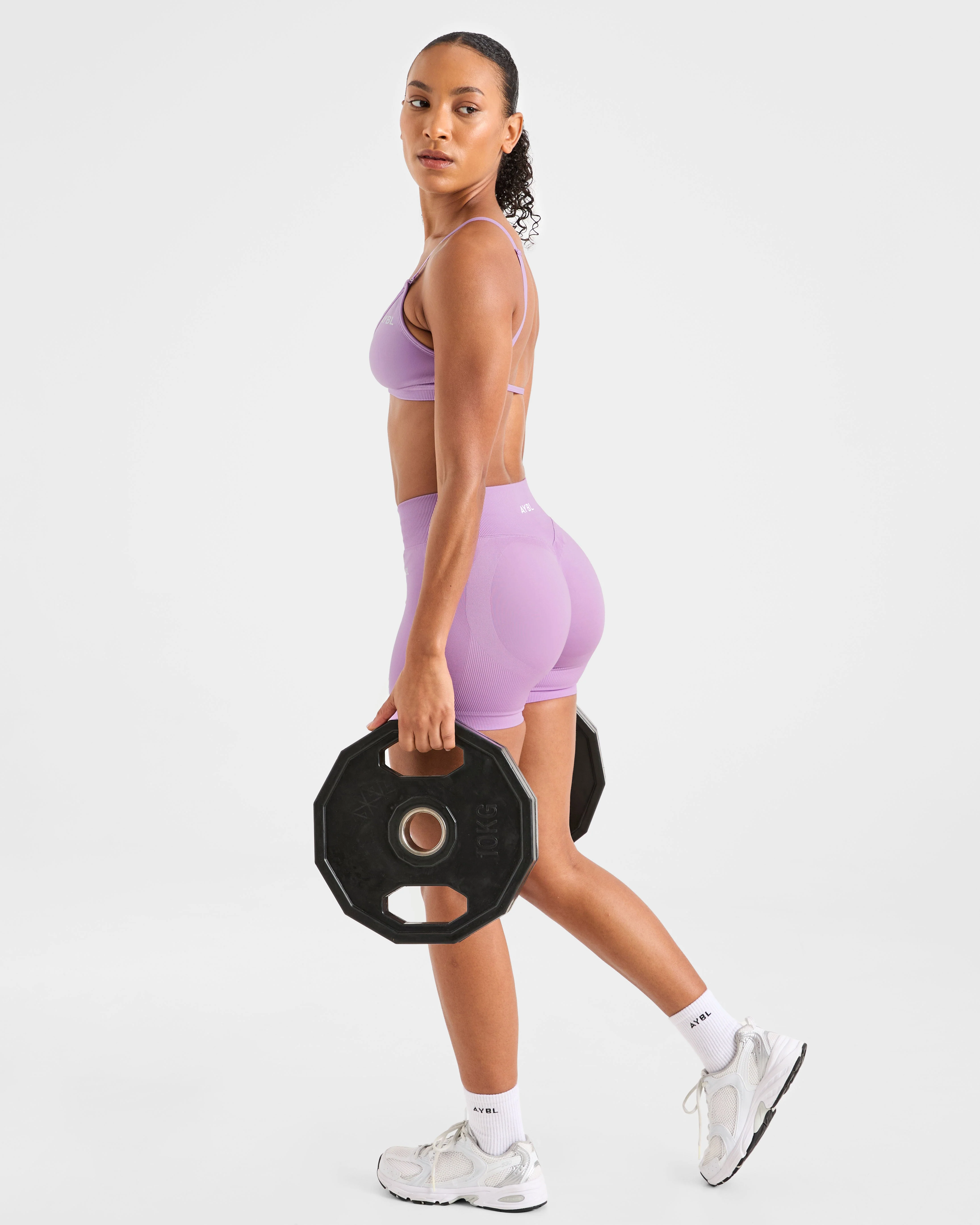 Adapt Seamless Strappy Sports Bra - Spring Lilac - Image 8