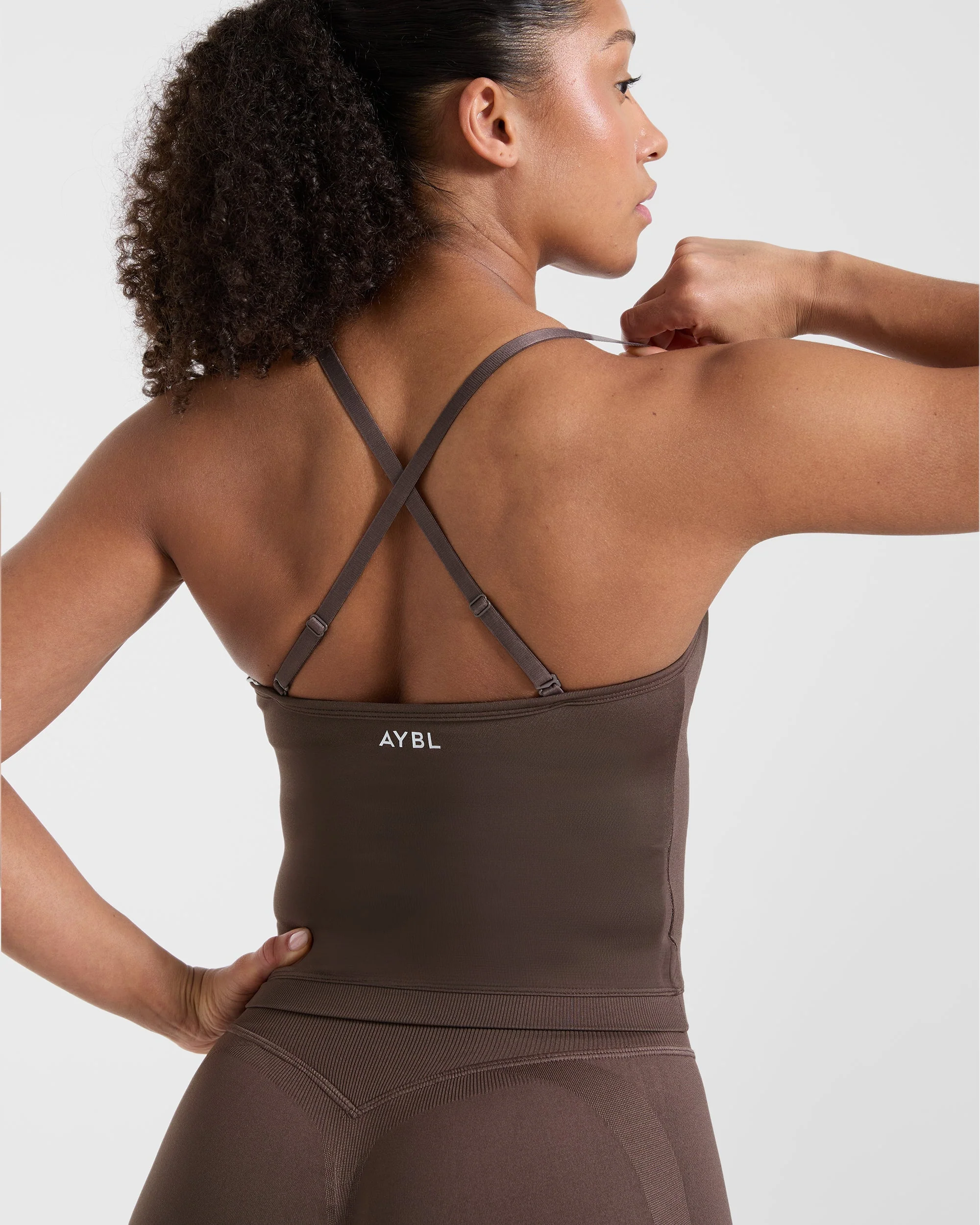 Adapt Seamless Tank Top - Brown - Image 5