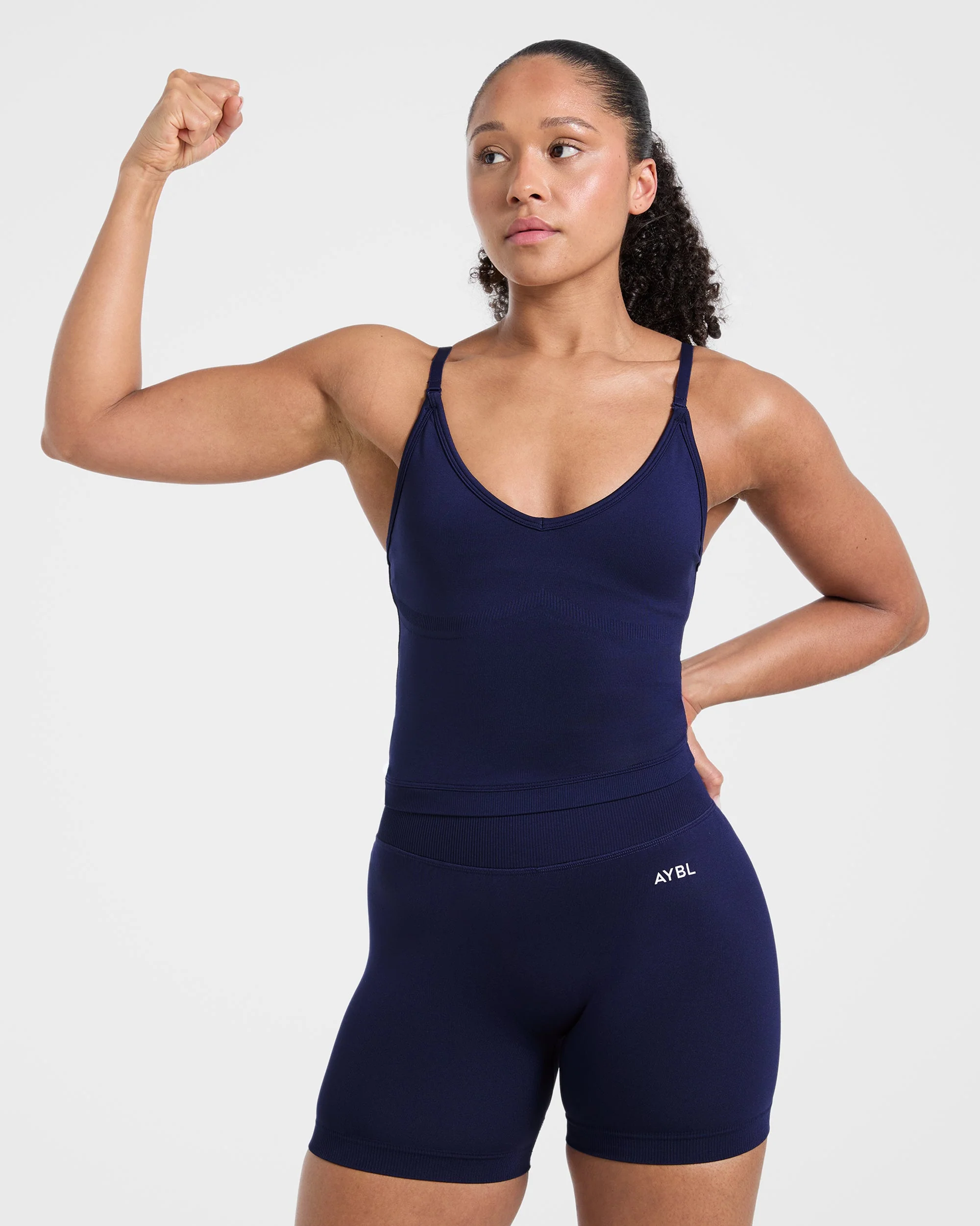 Adapt Seamless Tank Top - Deep Navy - Image 8