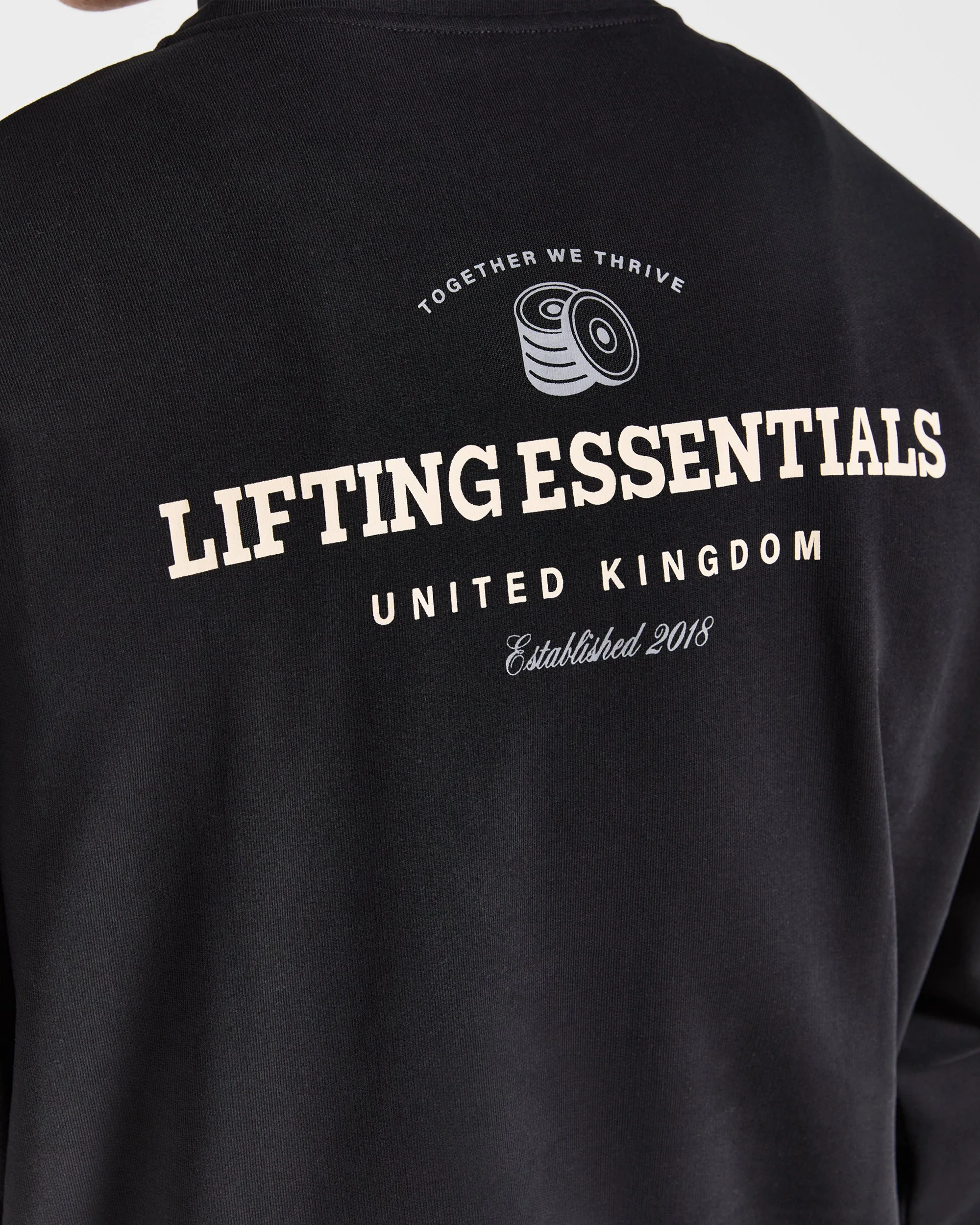 Apex Lifting Essentials 1/4 Zip Pullover - Black/Cream - Image 5