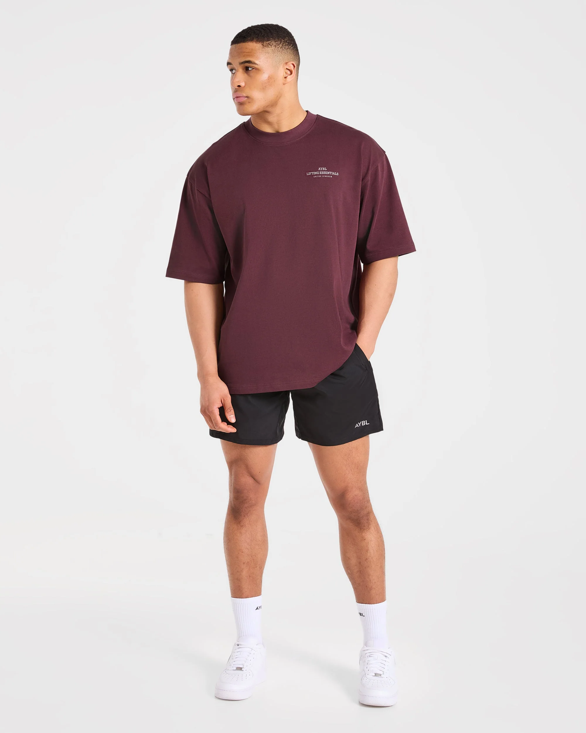 Apex Lifting Essentials Oversized T Shirt - Plum - Image 3