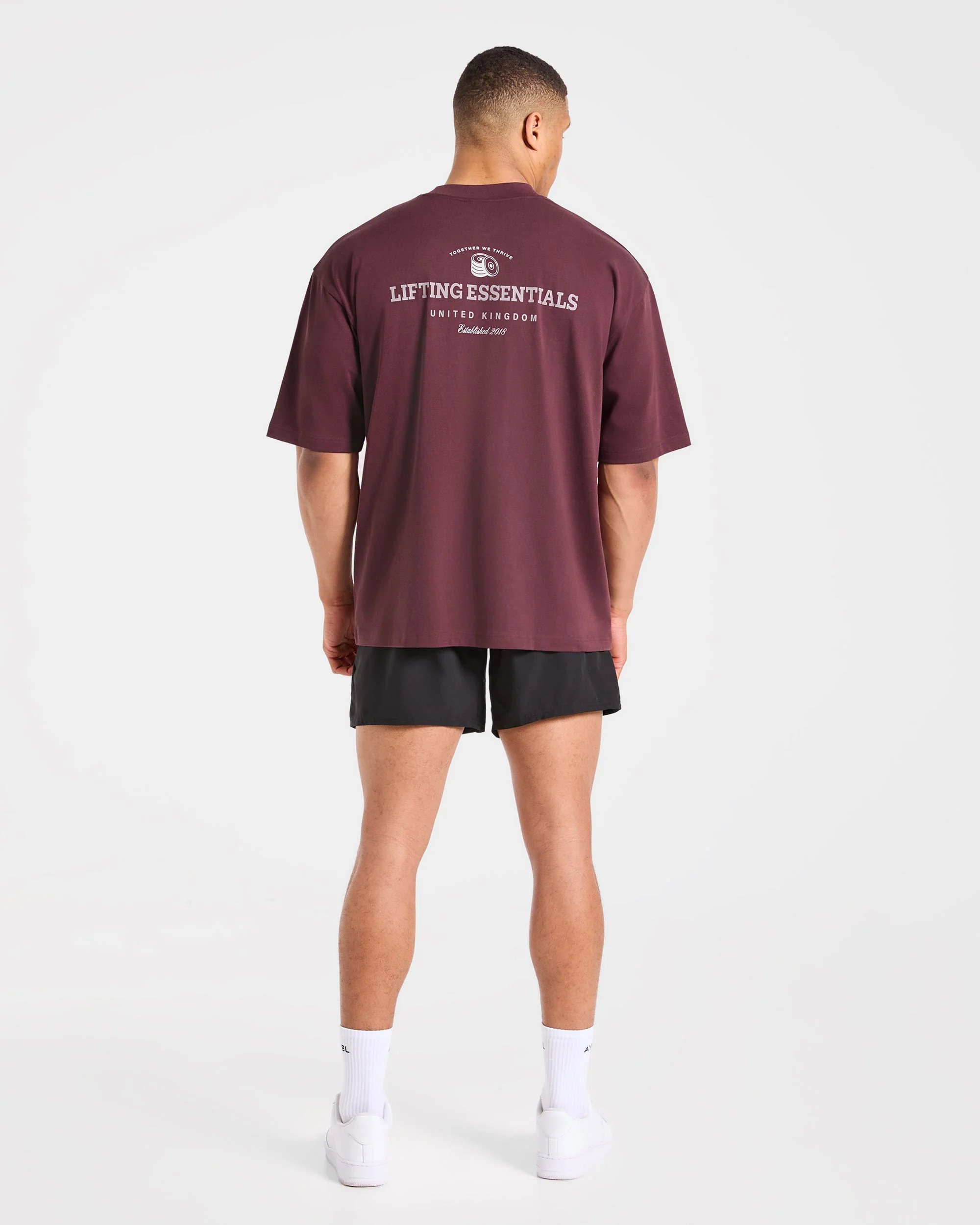 Apex Lifting Essentials Oversized T Shirt - Plum - Image 4