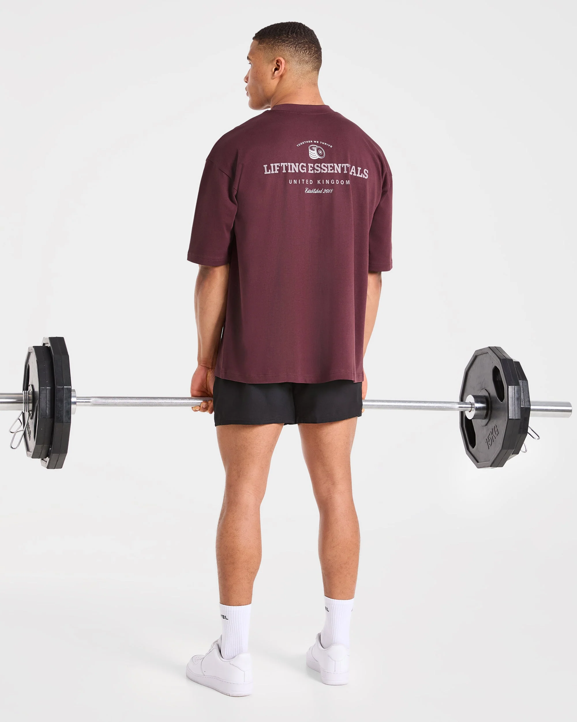 Apex Lifting Essentials Oversized T Shirt - Plum - Image 8
