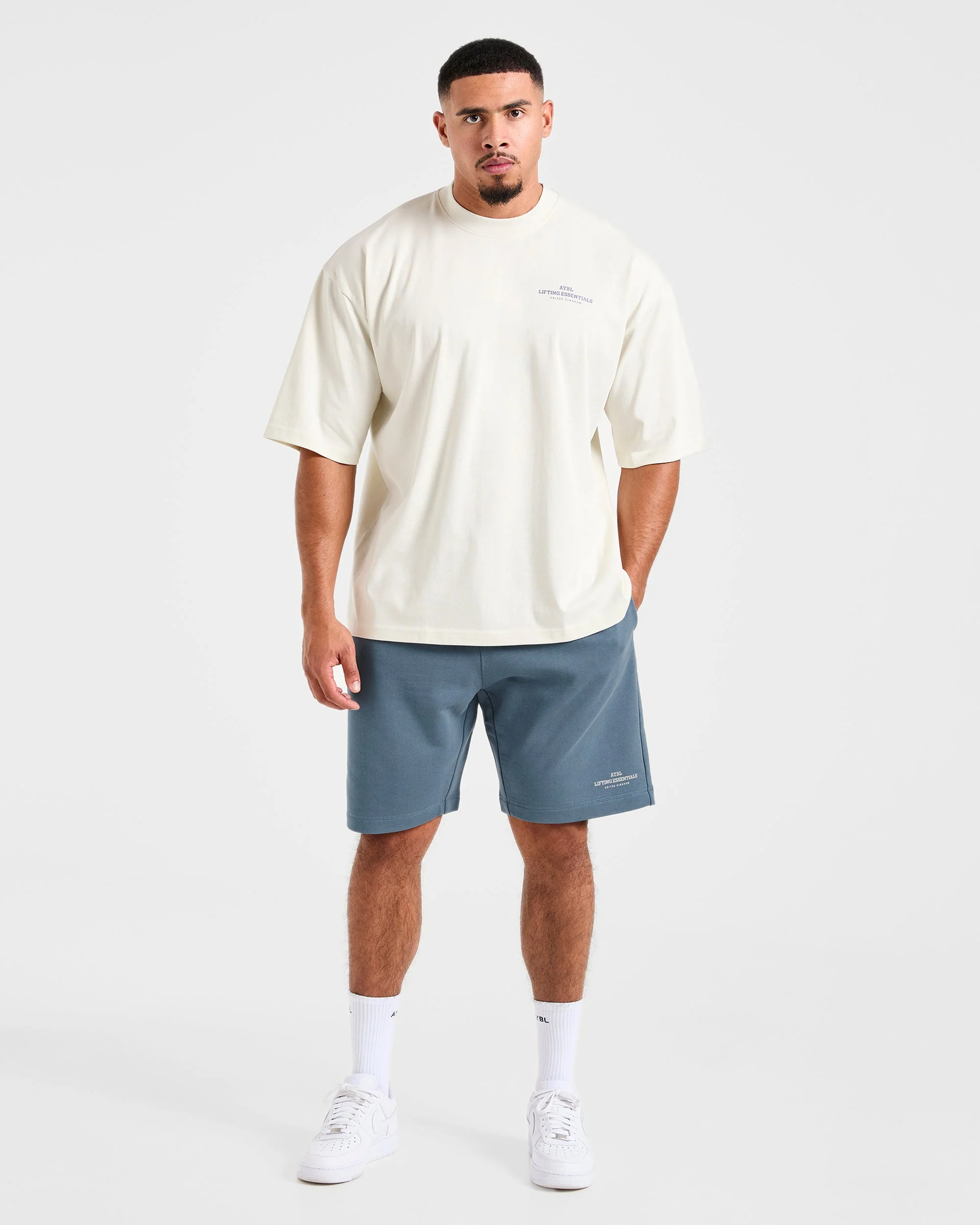 Apex Lifting Essentials Oversized T Shirt - White - Image 3