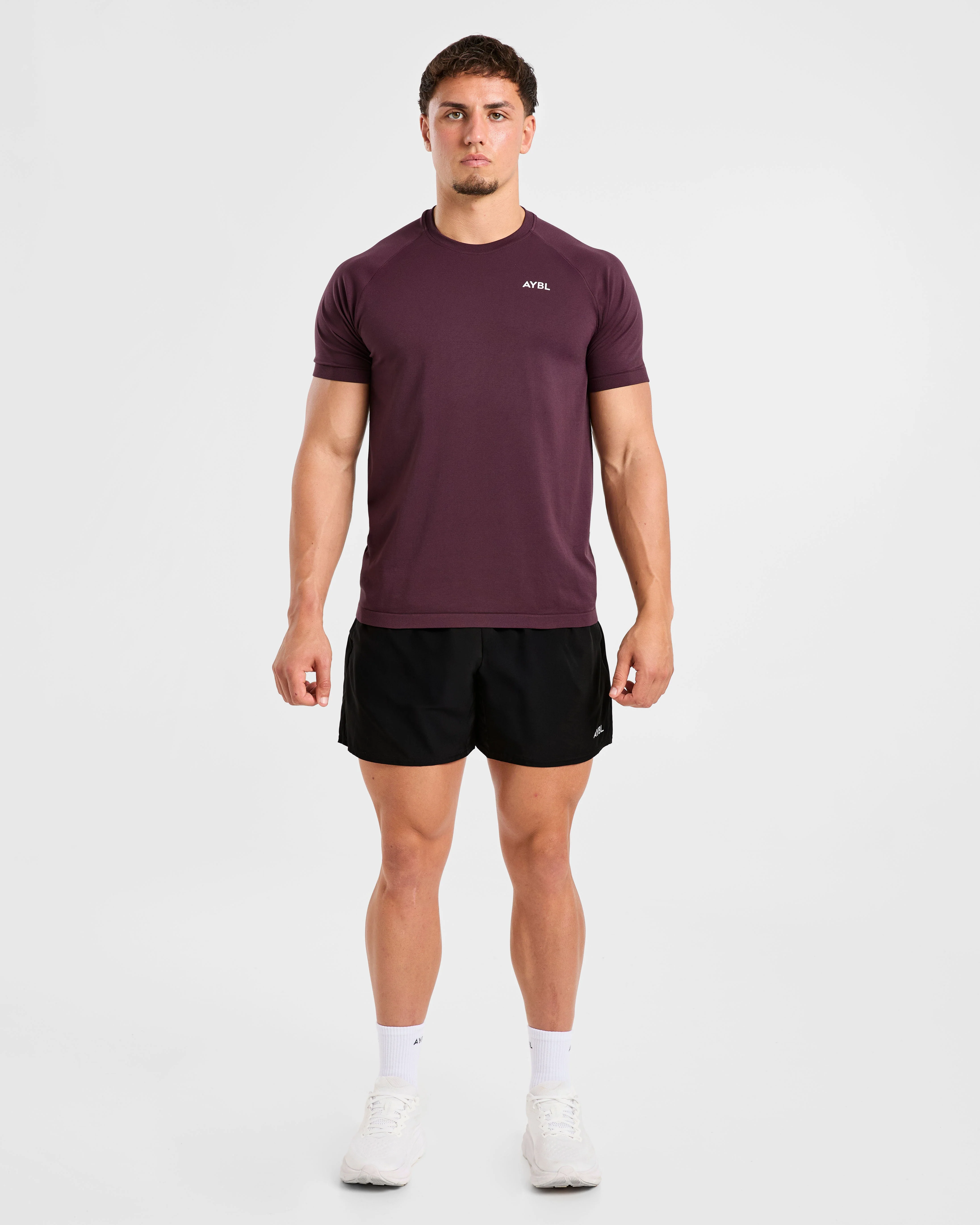 Ascend Seamless T Shirt - Deep Plum - Image 3