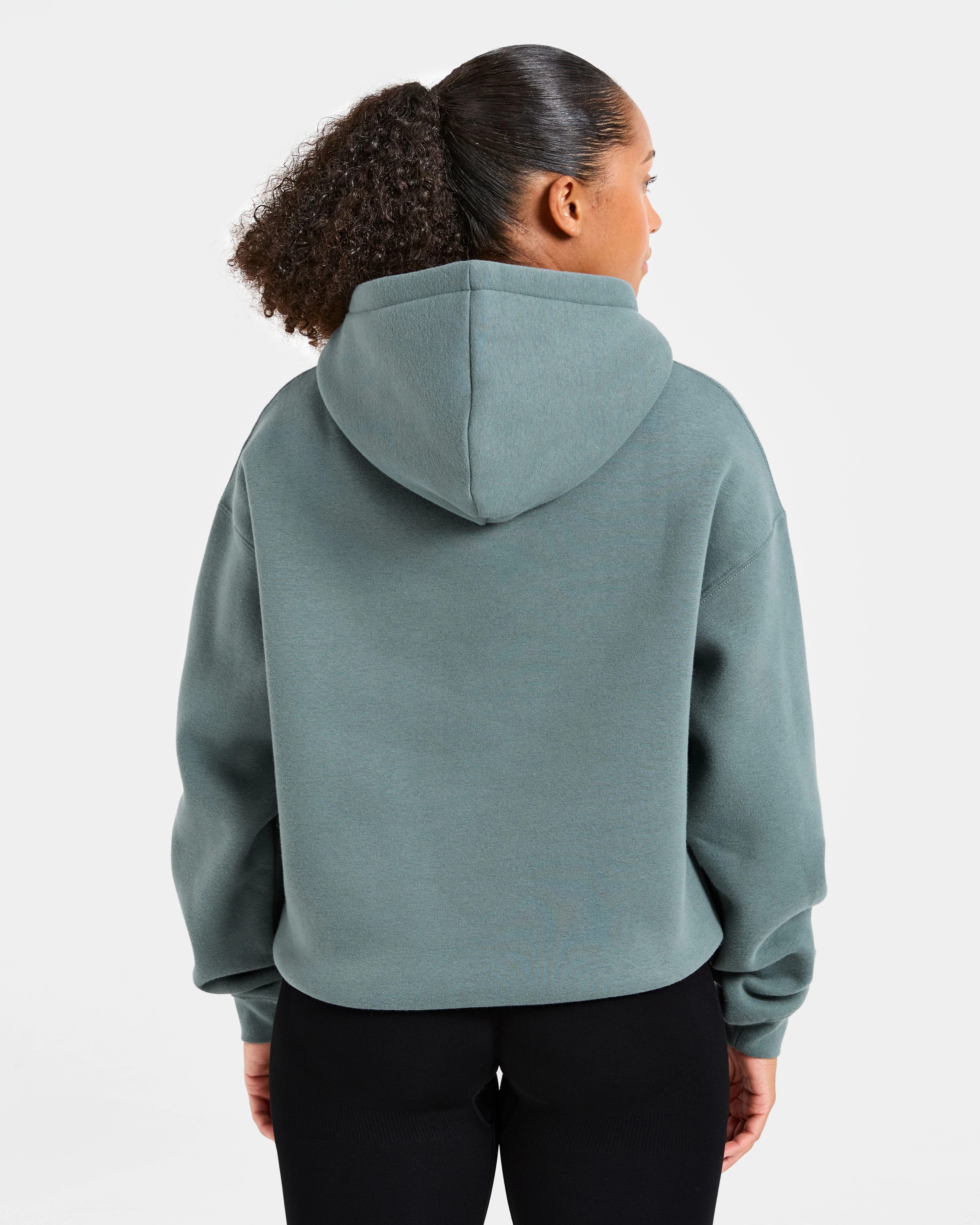 Athletics Applique Oversized Hoodie - Slate - Image 2
