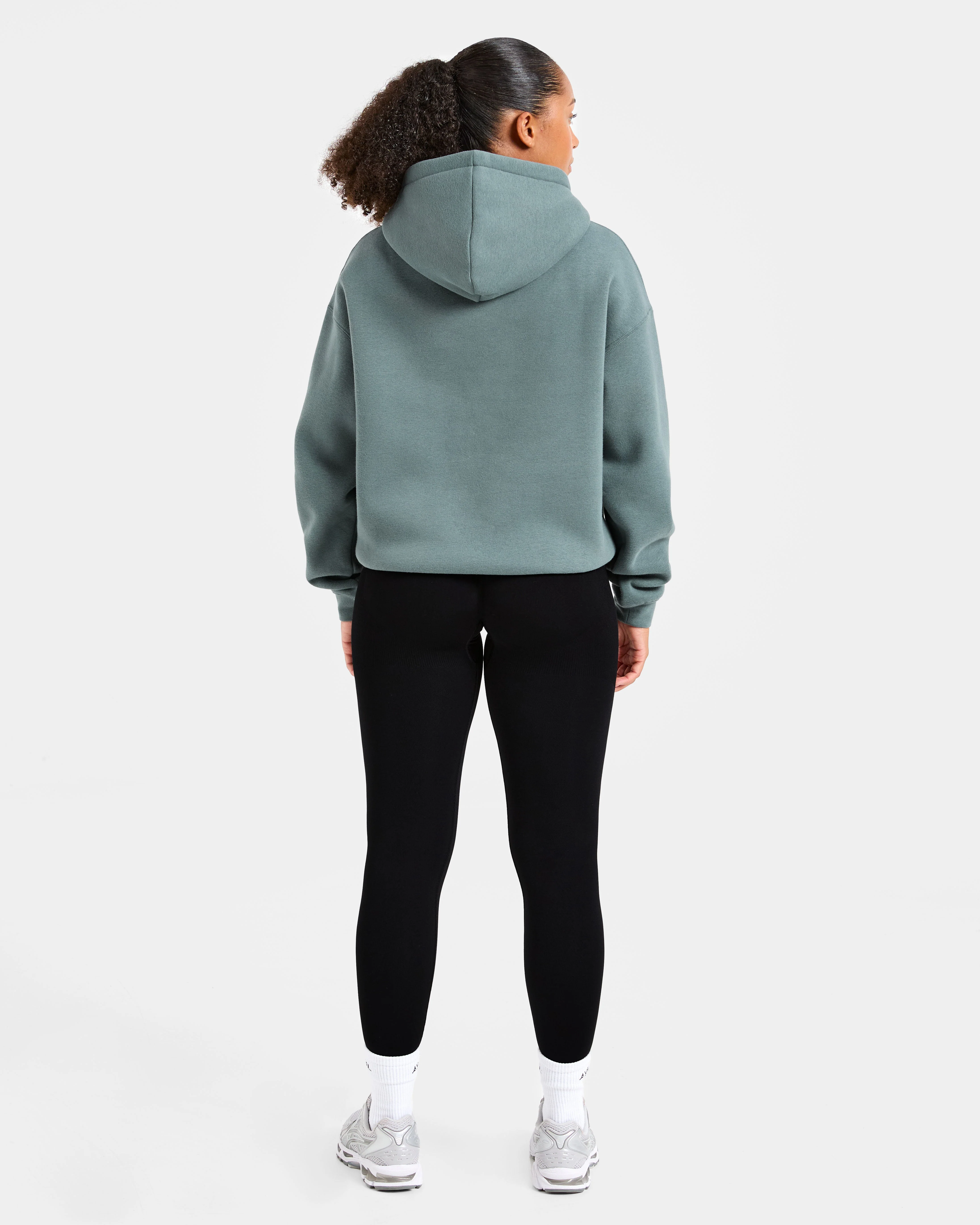 Athletics Applique Oversized Hoodie - Slate - Image 4