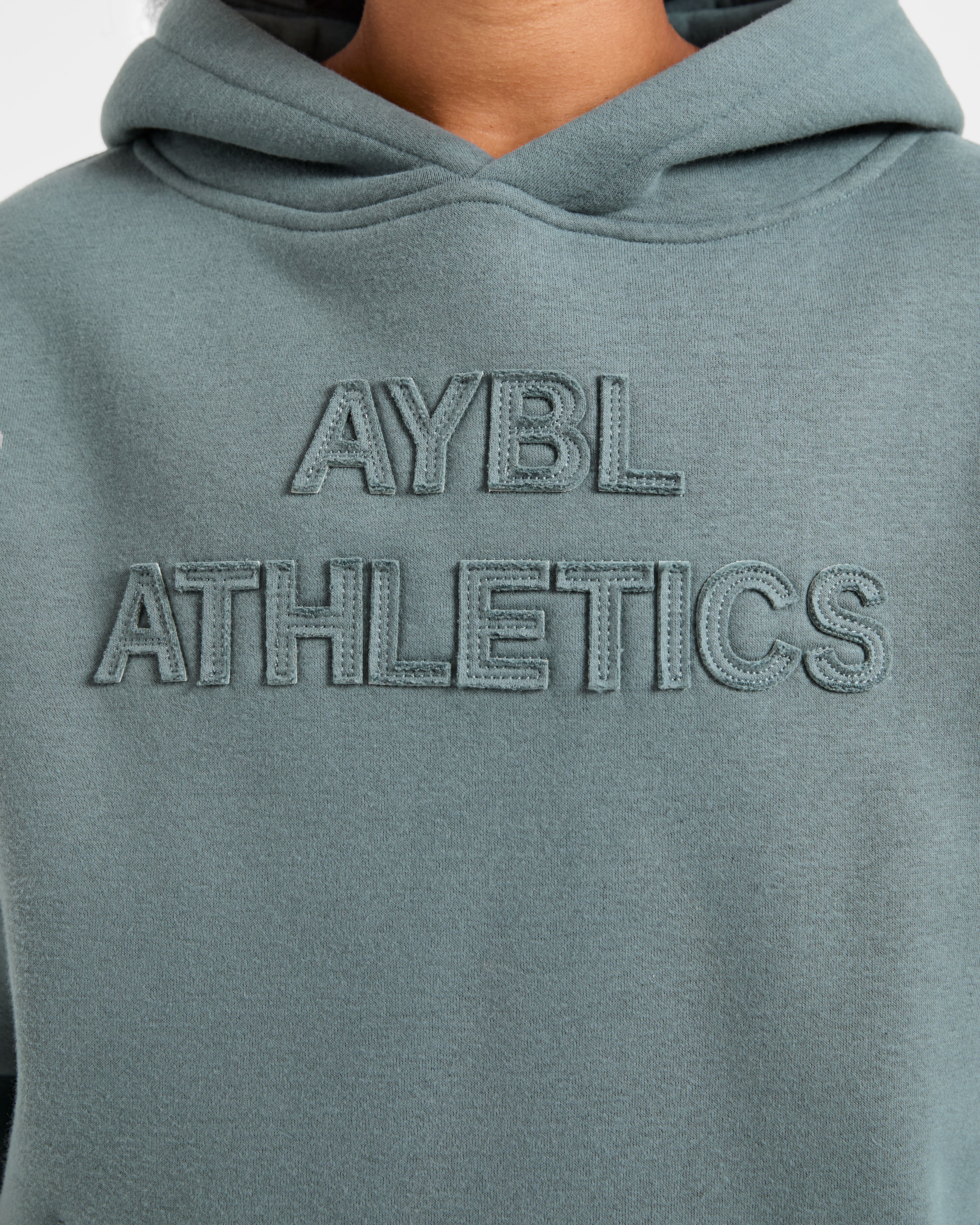 Athletics Applique Oversized Hoodie - Slate - Image 5