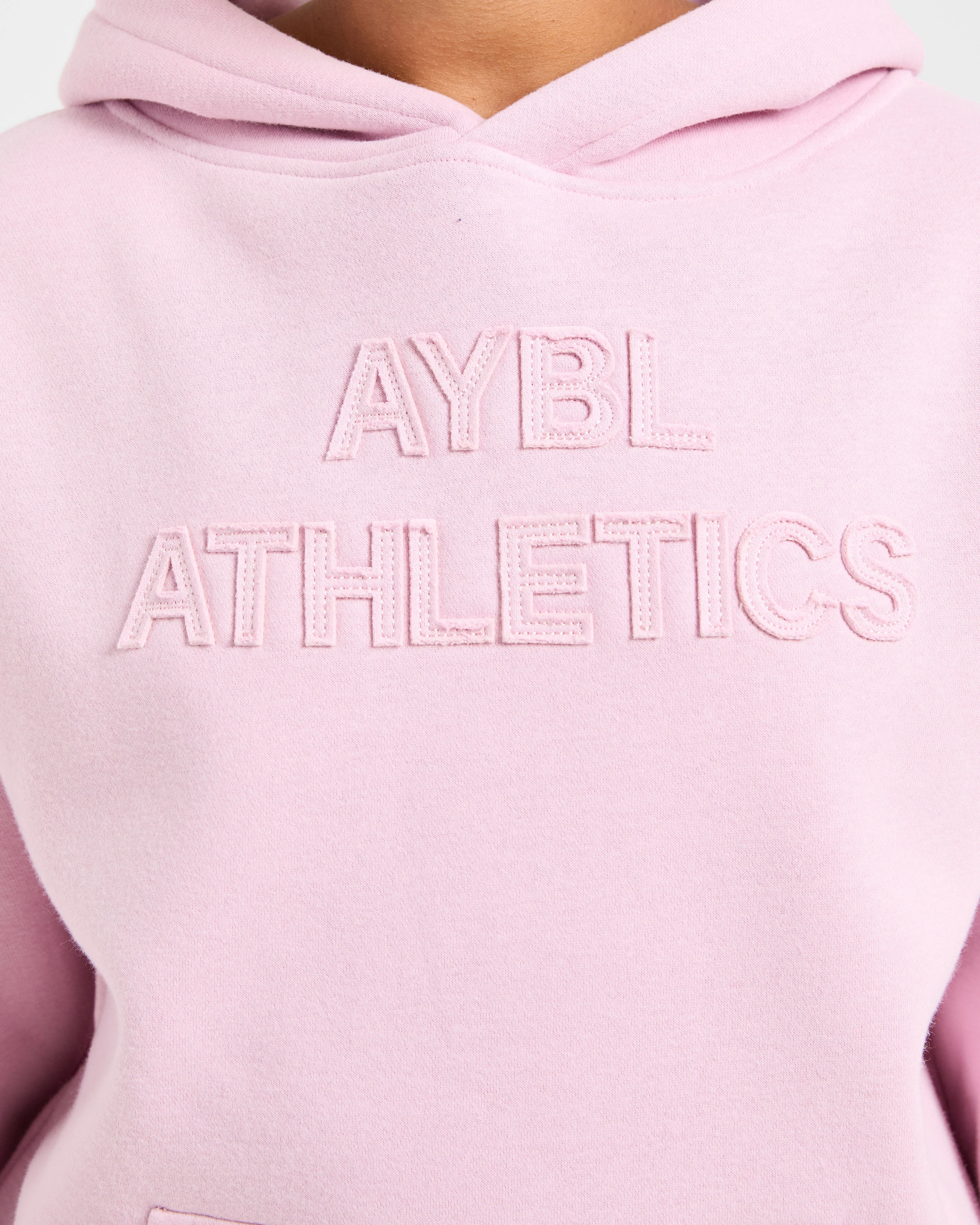 Athletics Applique Oversized Hoodie - Sugar Pink - Image 5