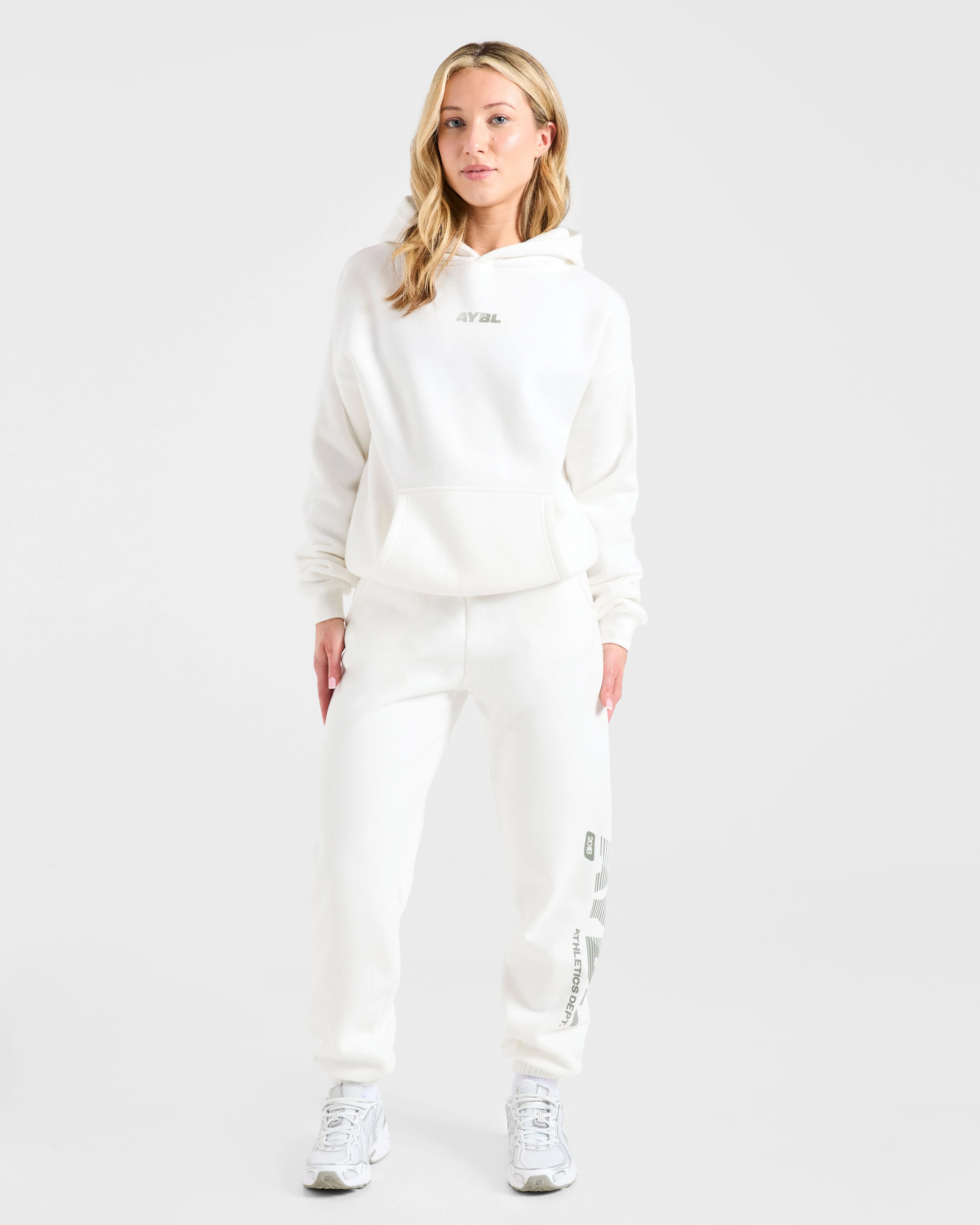 Athletics Dept Oversized Hoodie - Off White - Image 3