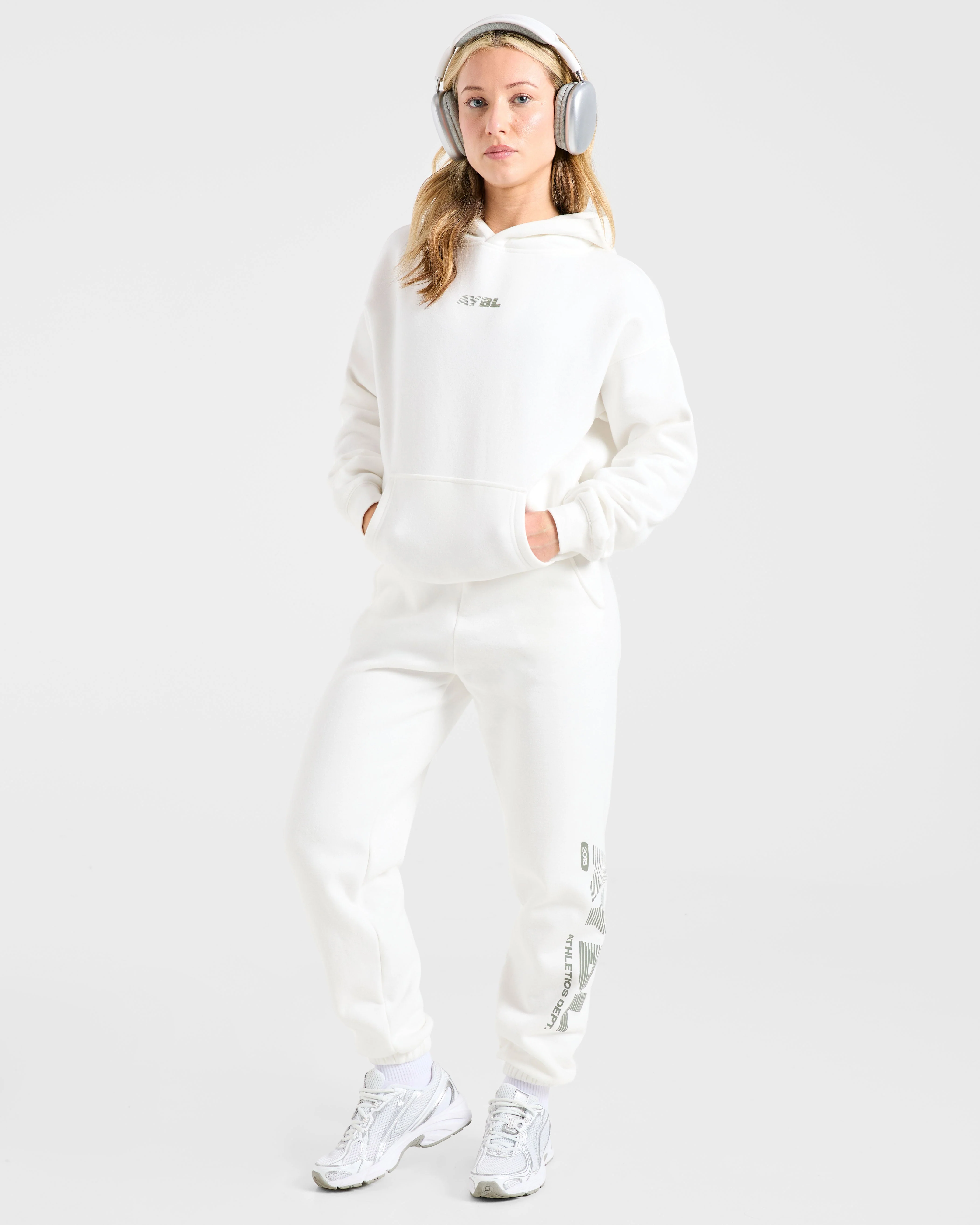 Athletics Dept Oversized Hoodie - Off White - Image 7